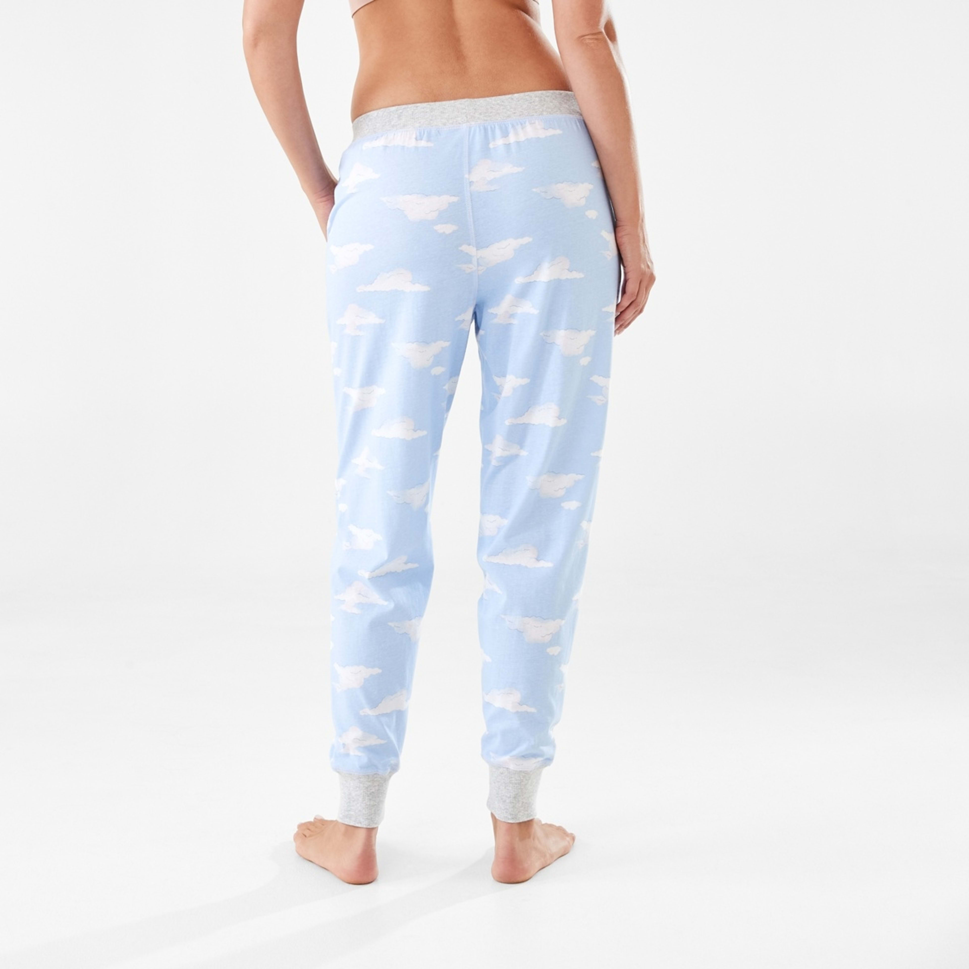 3 Printed Knit Cuffed Pants Cloud, 3 of 6