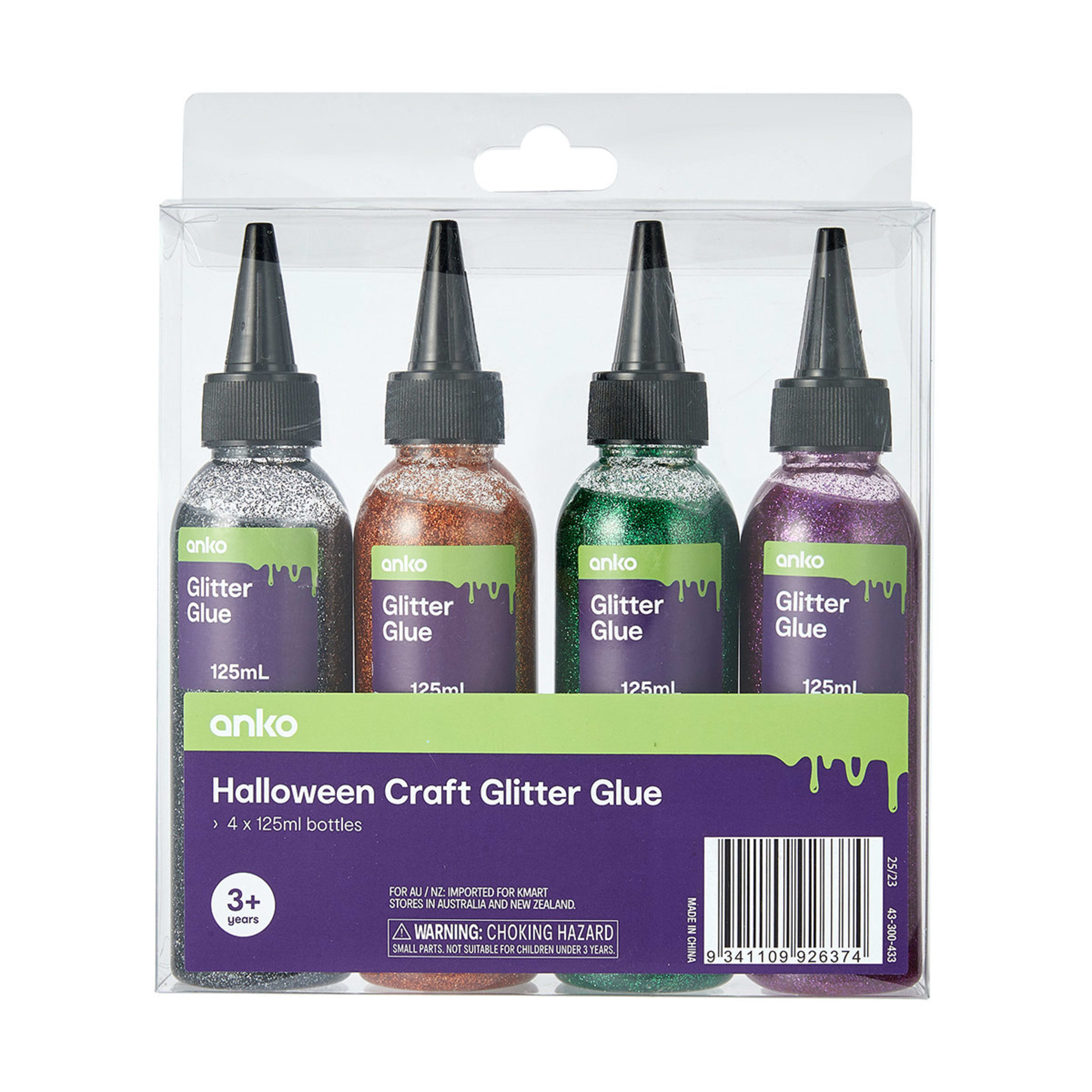 4 Pack Halloween Craft Glitter Glue Kmart