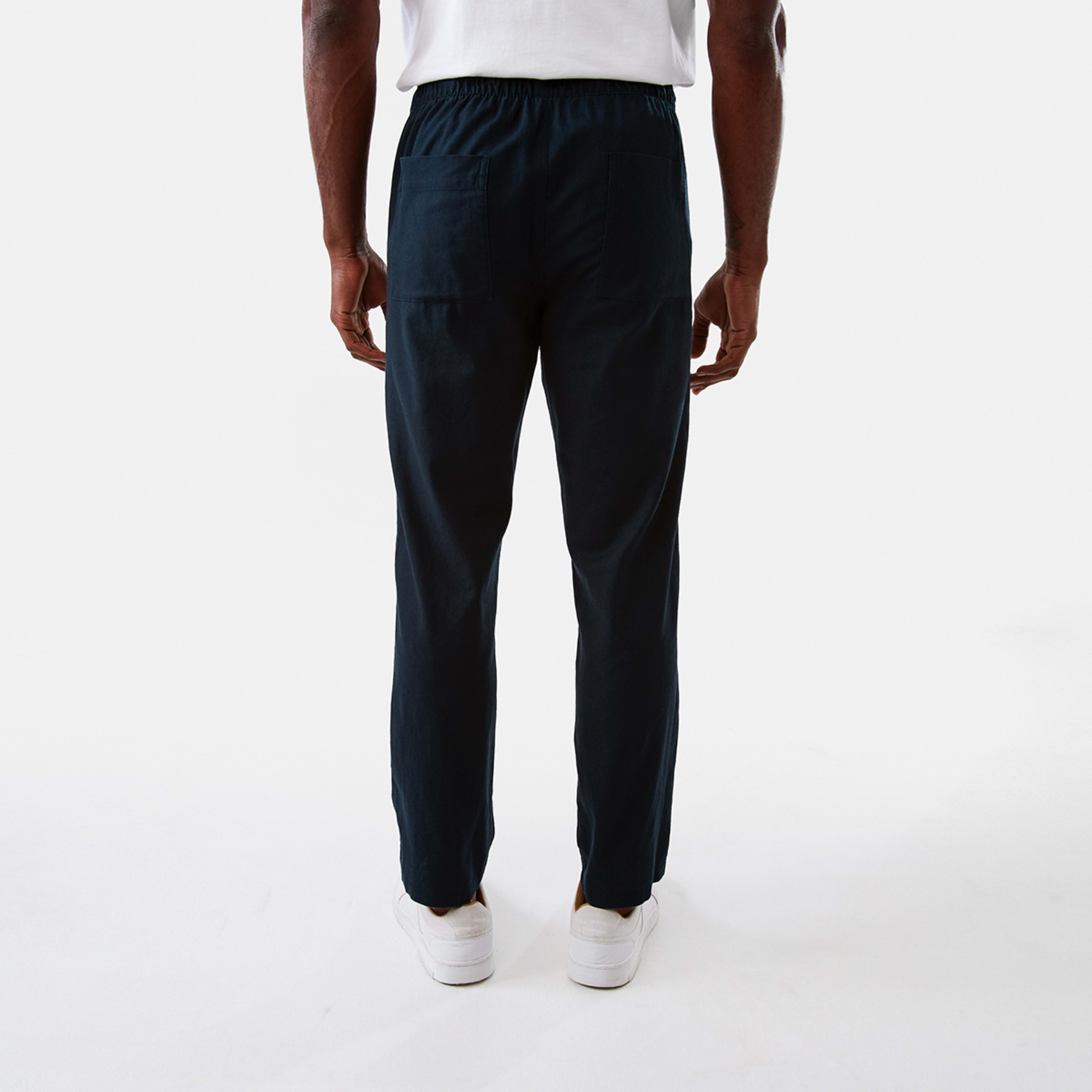 3 Linen Blend Chino Pants Sky Cptn, 3 of 5