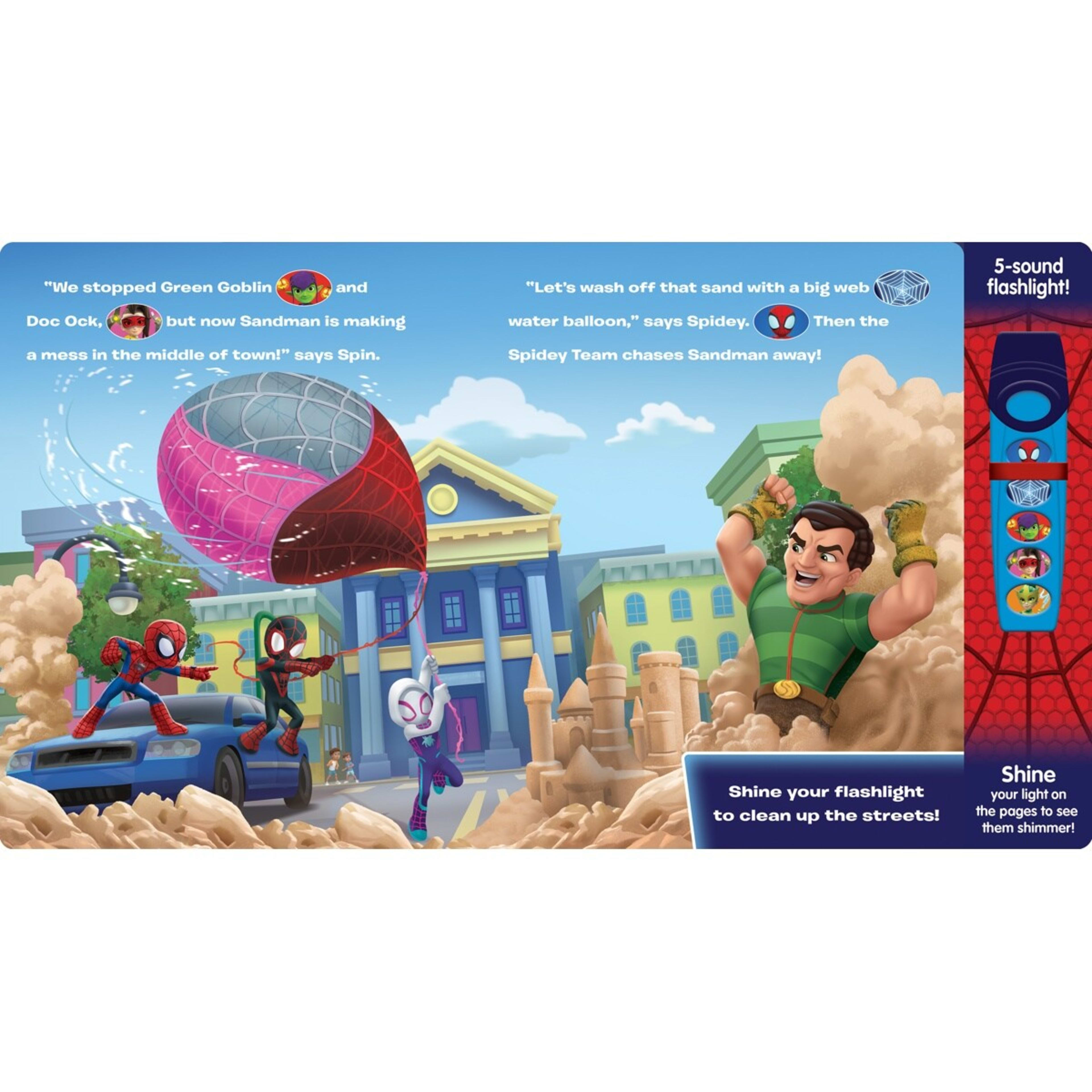 5 Disney Junior Marvel Spidey and his Amazing Friends Glow Spidey Glow! Flashlight Adventure Book, 5 of 6