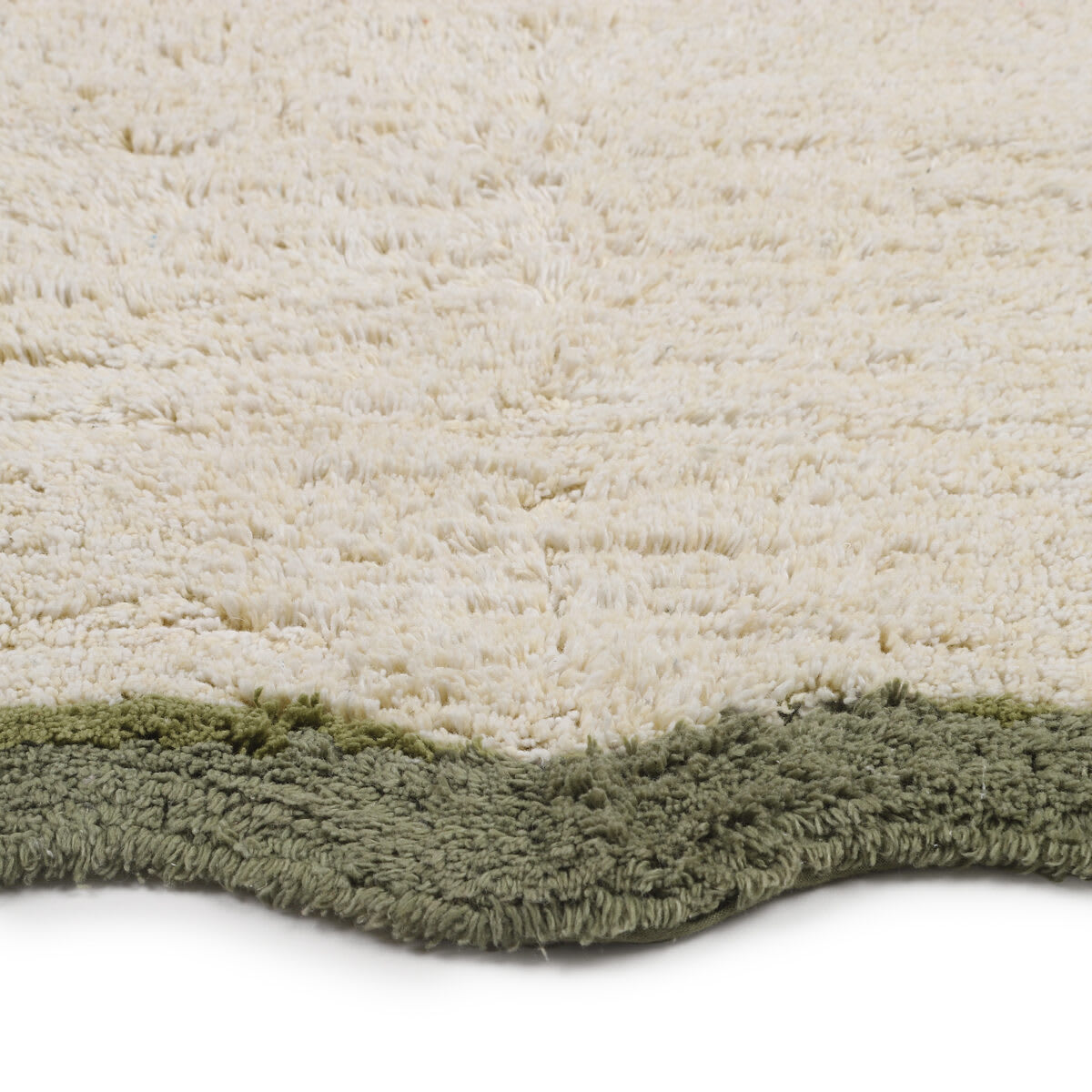 Wavy Edge Bath Mat - Green - Kmart