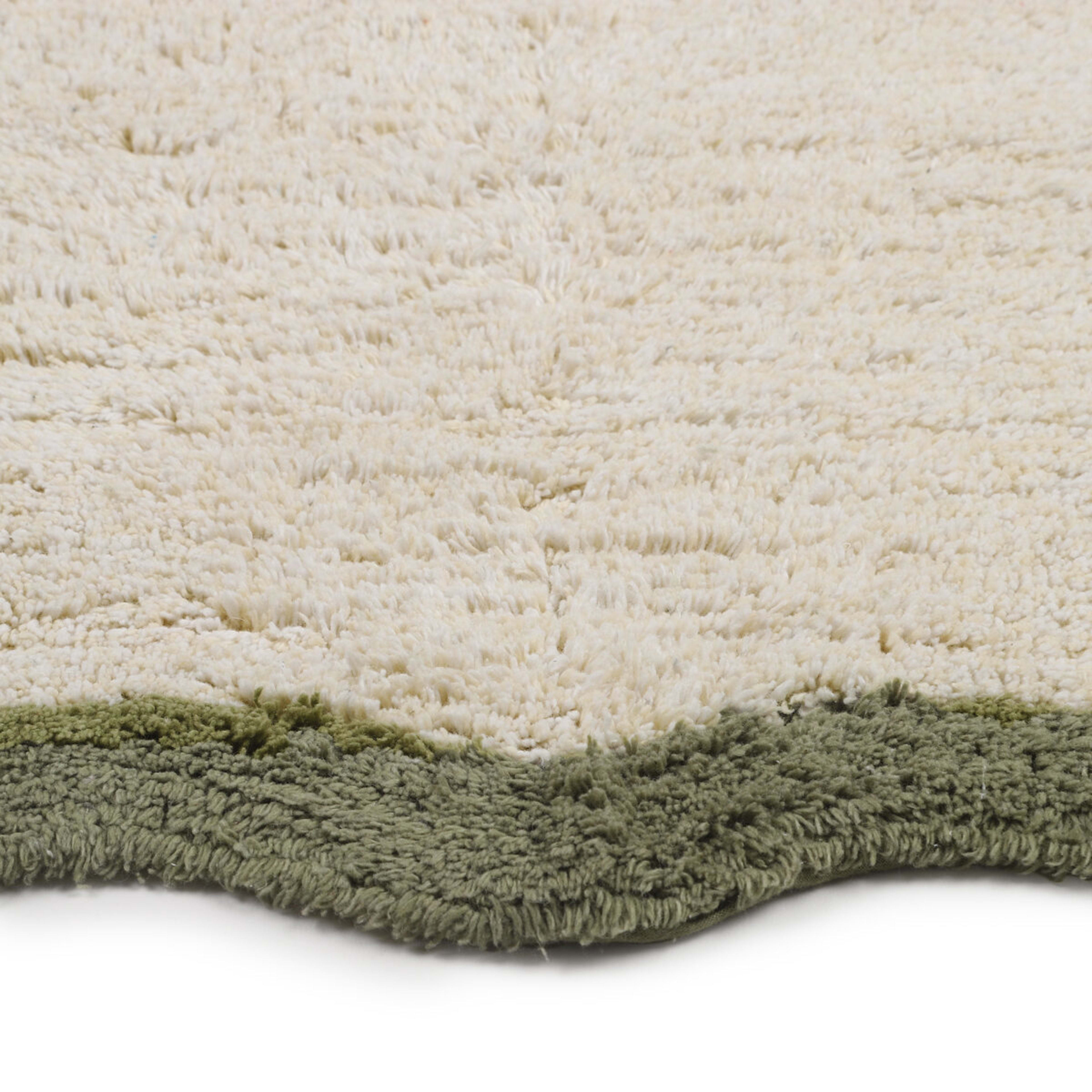 3 Wavy Edge Bath Mat - Green, 3 of 5