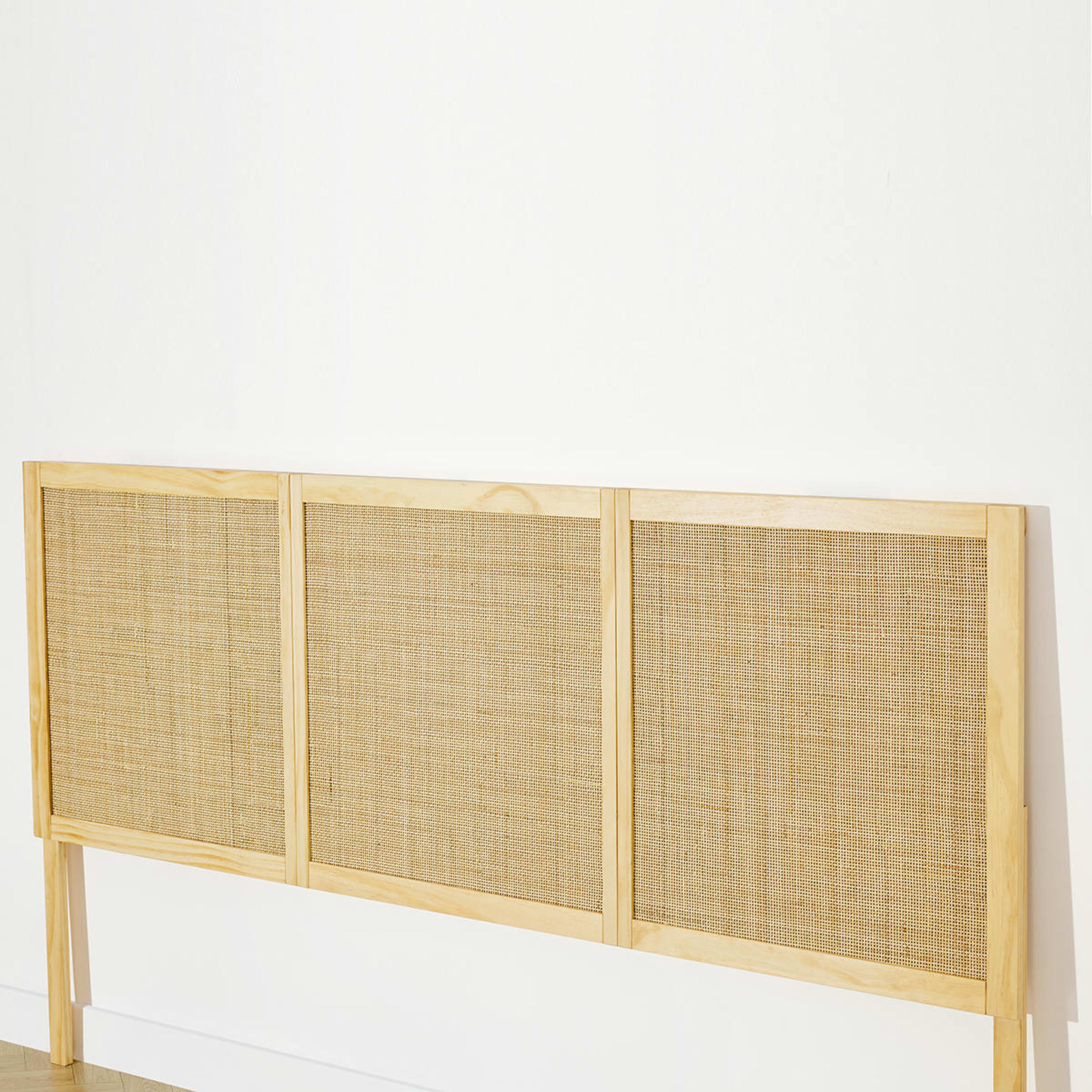 King Bed Fraser Rattan Look Bedhead Kmart