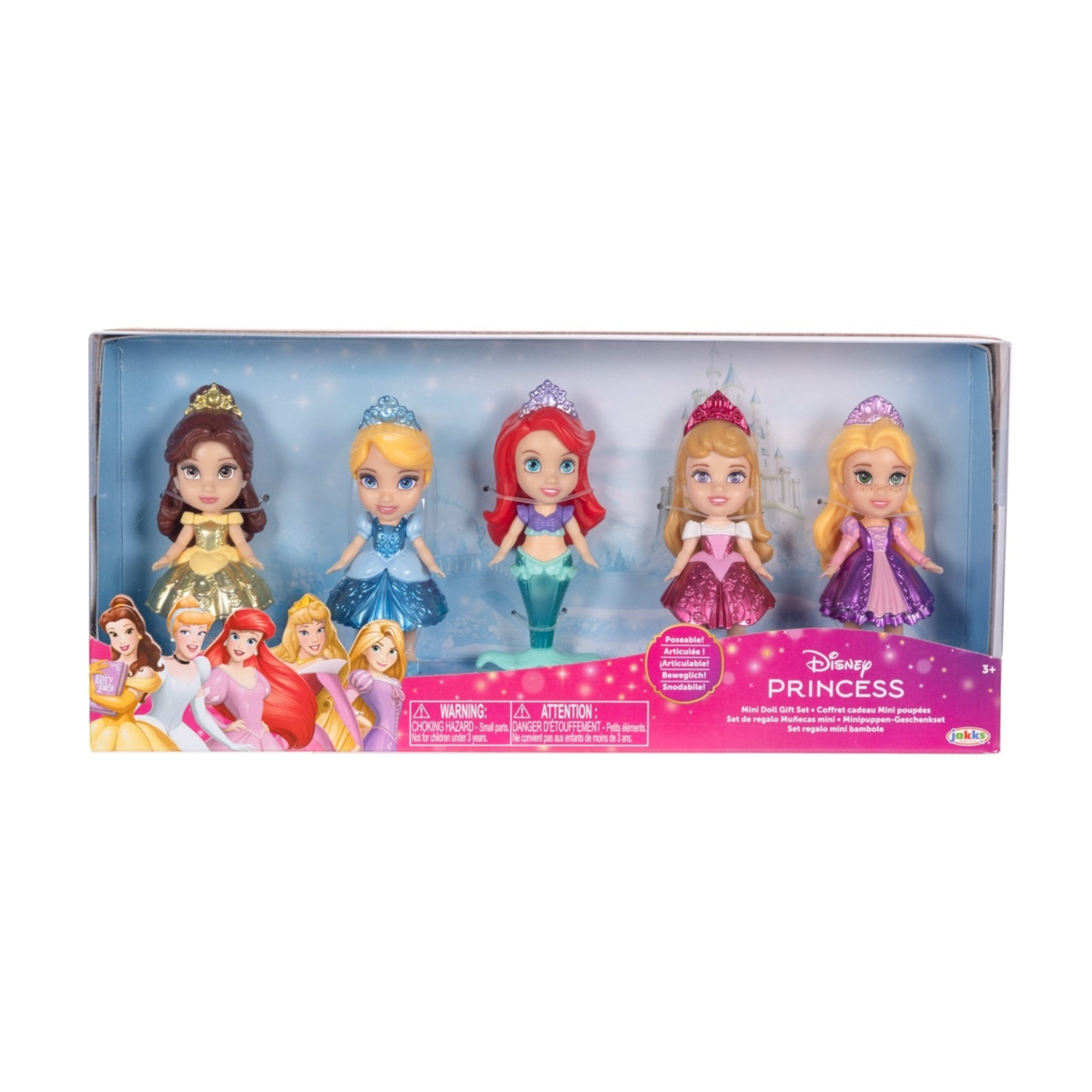 1 5 Pack Disney Princess Mini Doll Gift Set