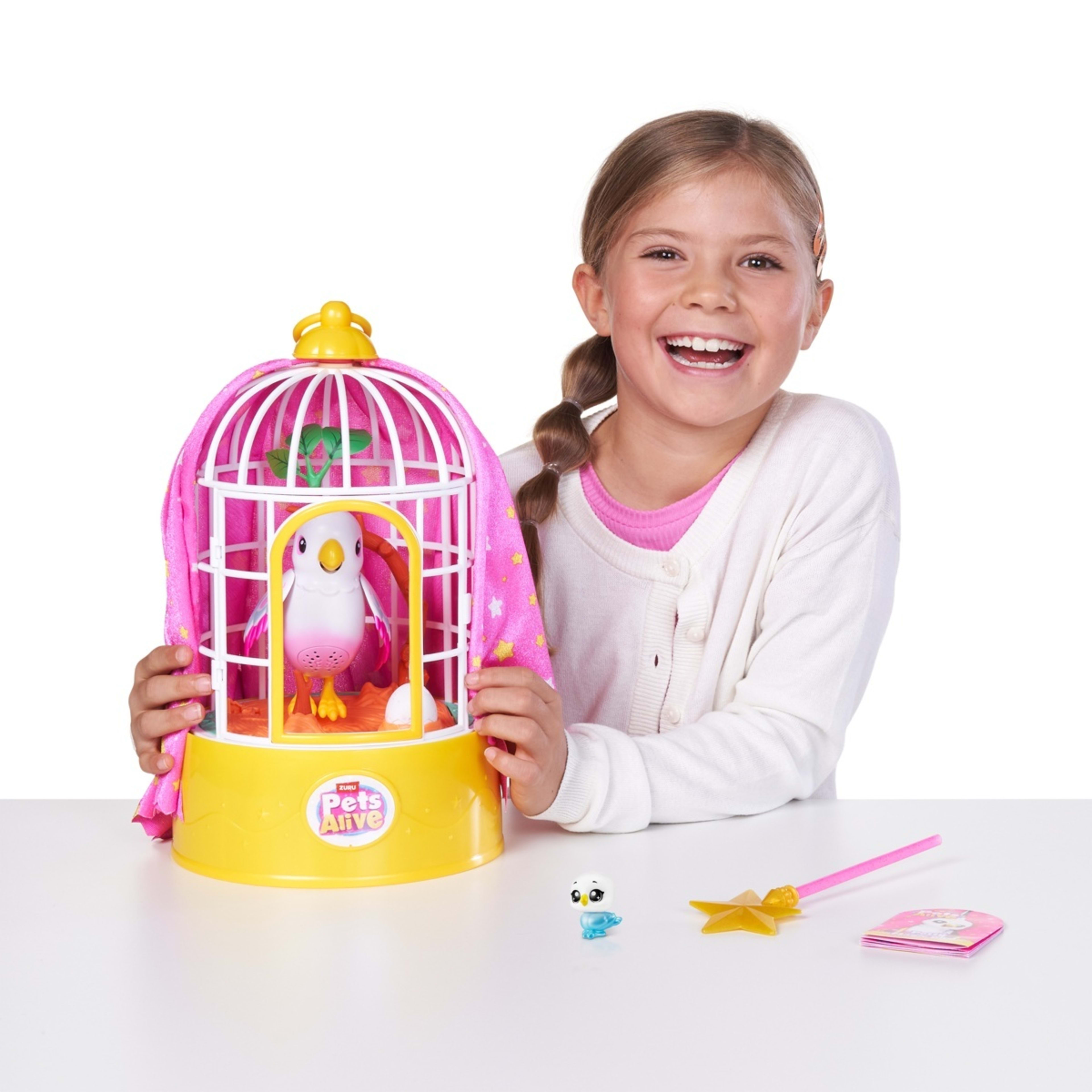 7 7 Piece Zuru Pets Alive Polly the Surprise Magic Bird, 7 of 10