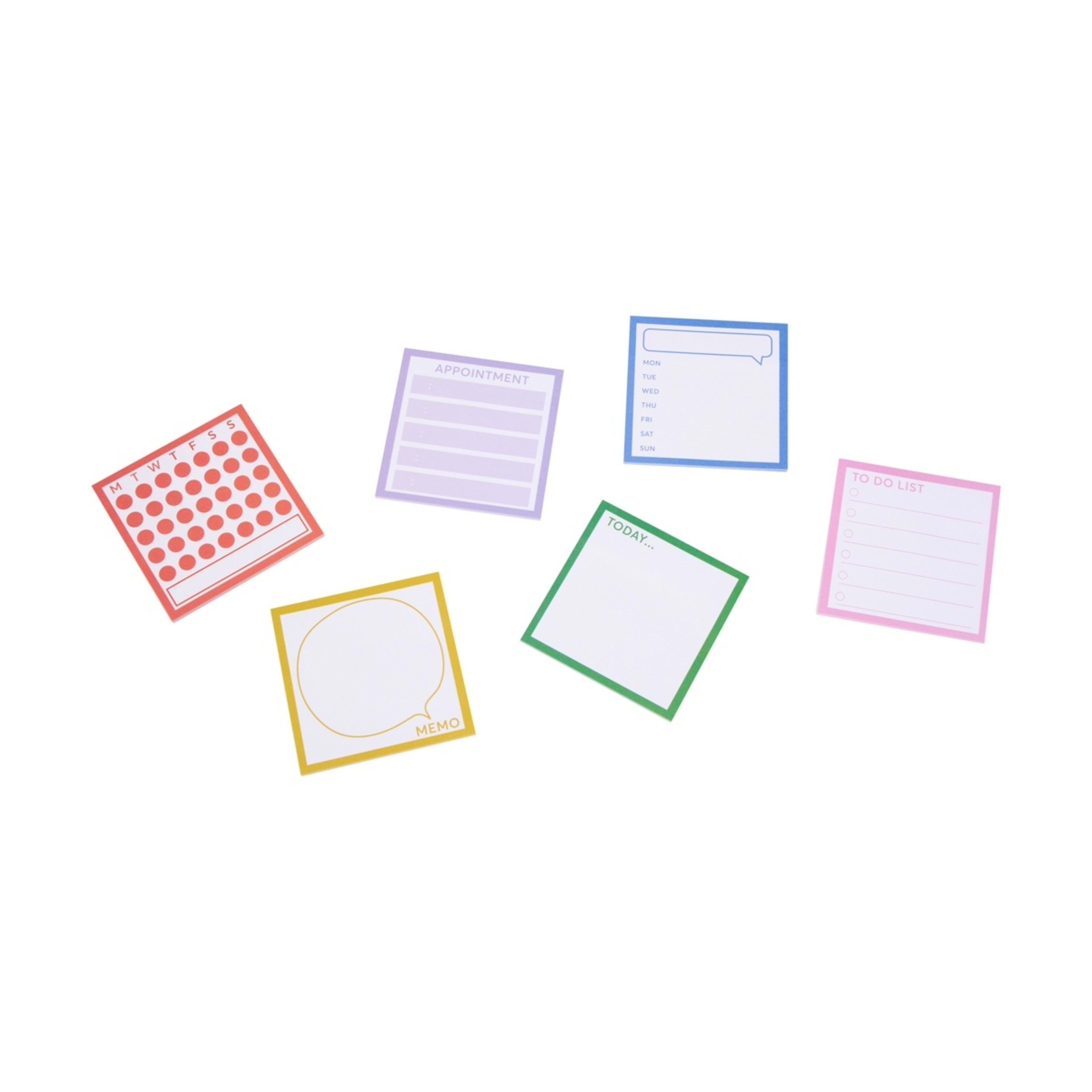 3 6 Pack Sticky Notes Set, 3 of 5