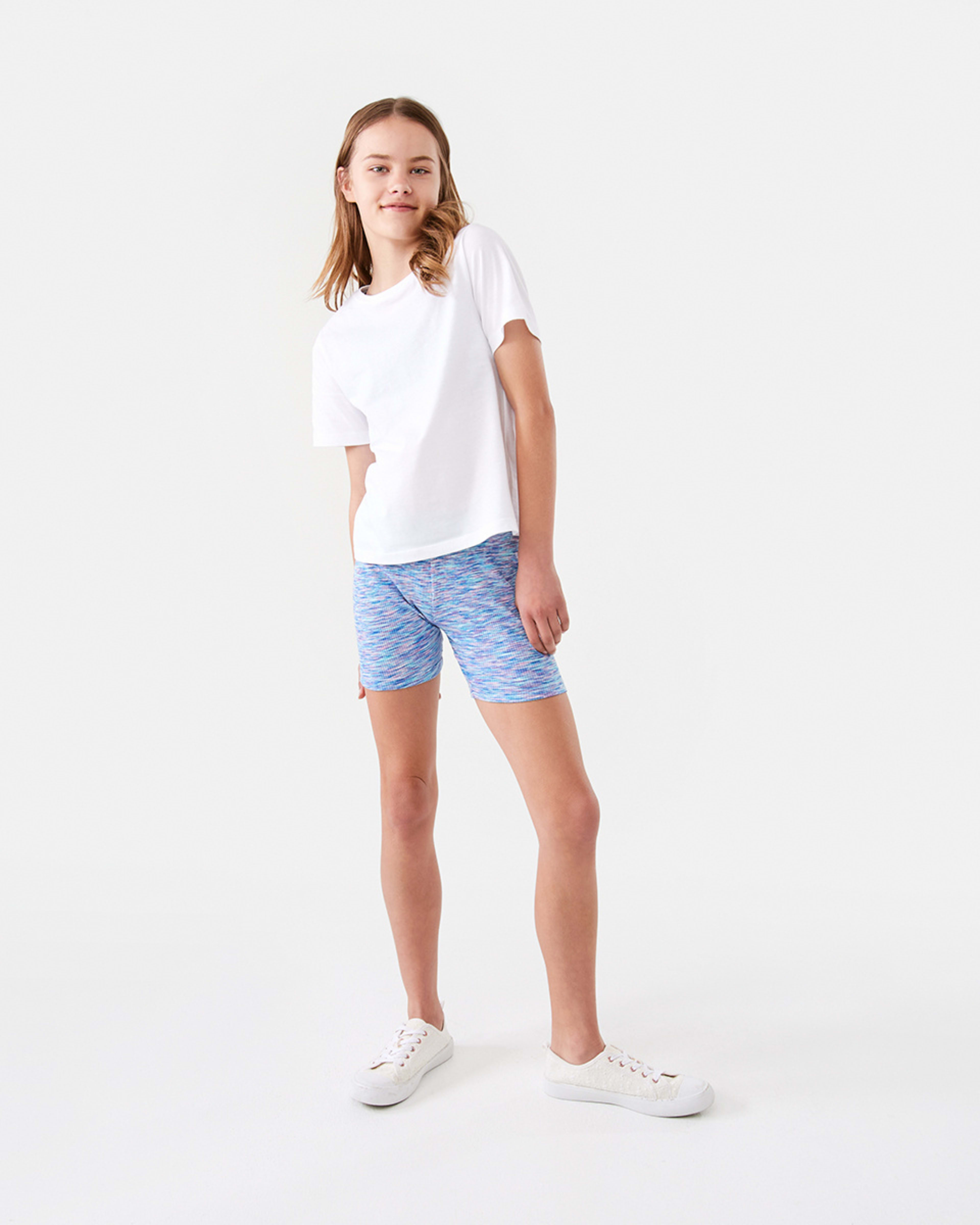 5 Rib Bike Shorts Blu Sp Dye, 5 of 8