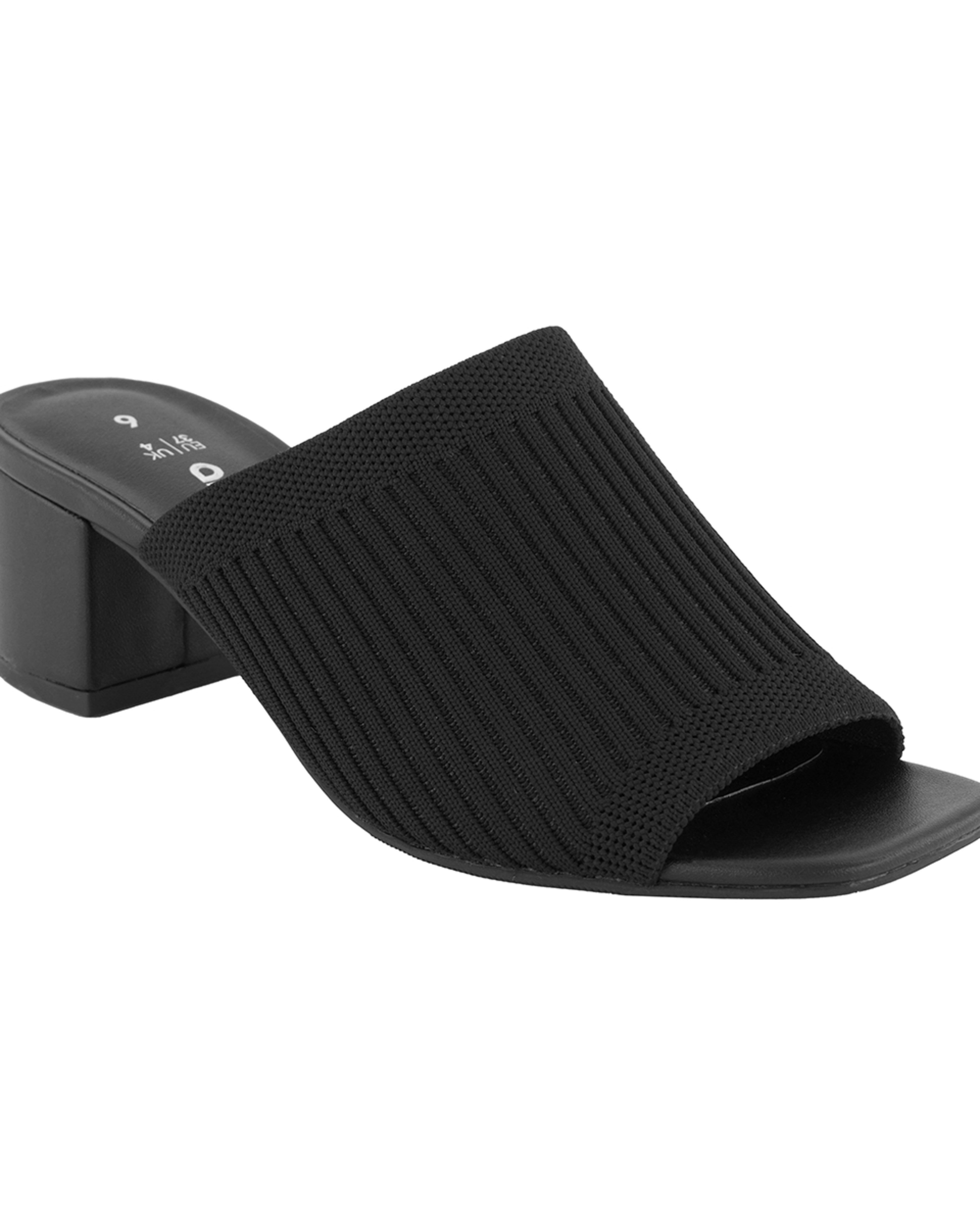 Casual Knit Square Toe Mules Kmart