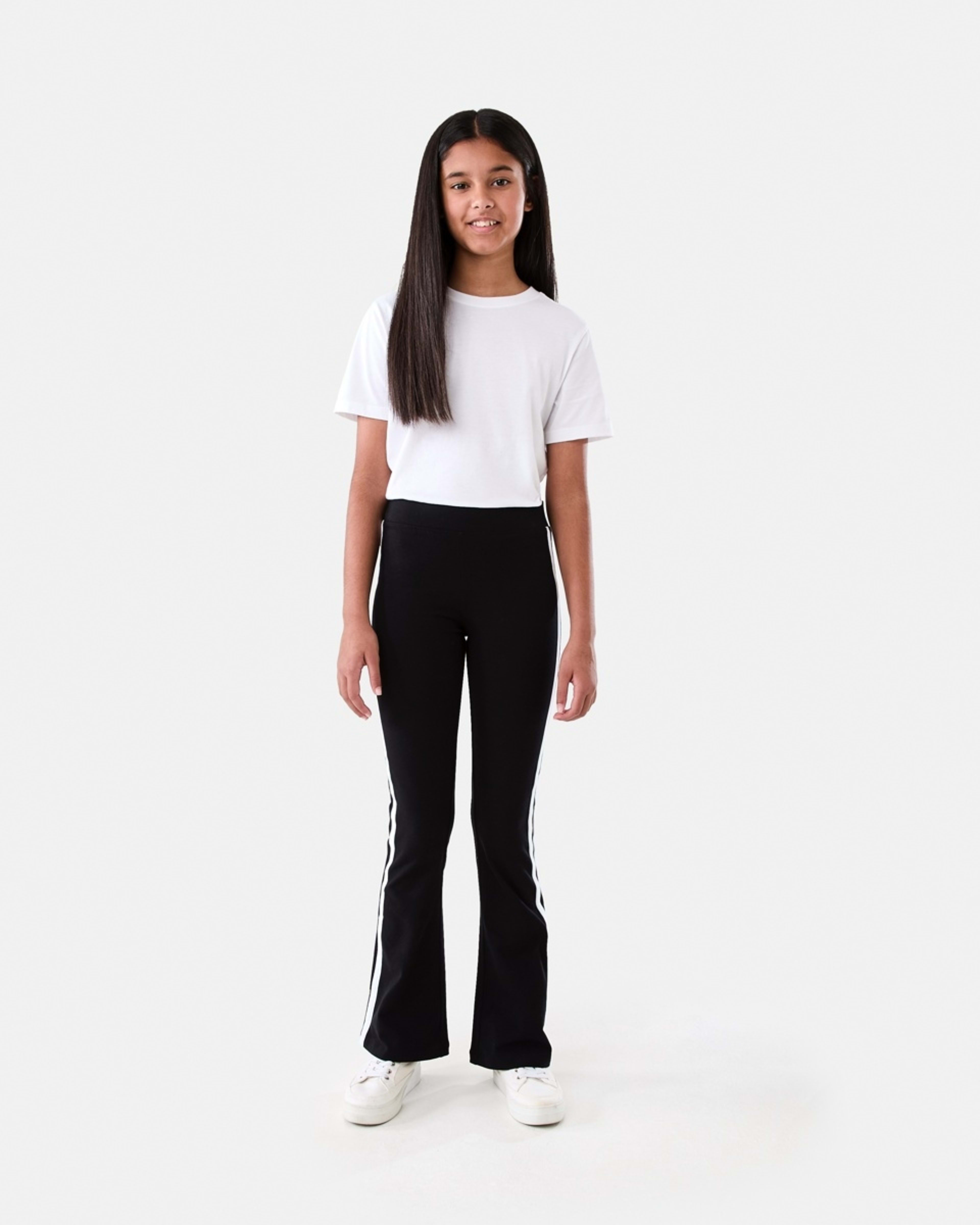 5 Side Stripe Flare Leggings BLACK, 5 of 6