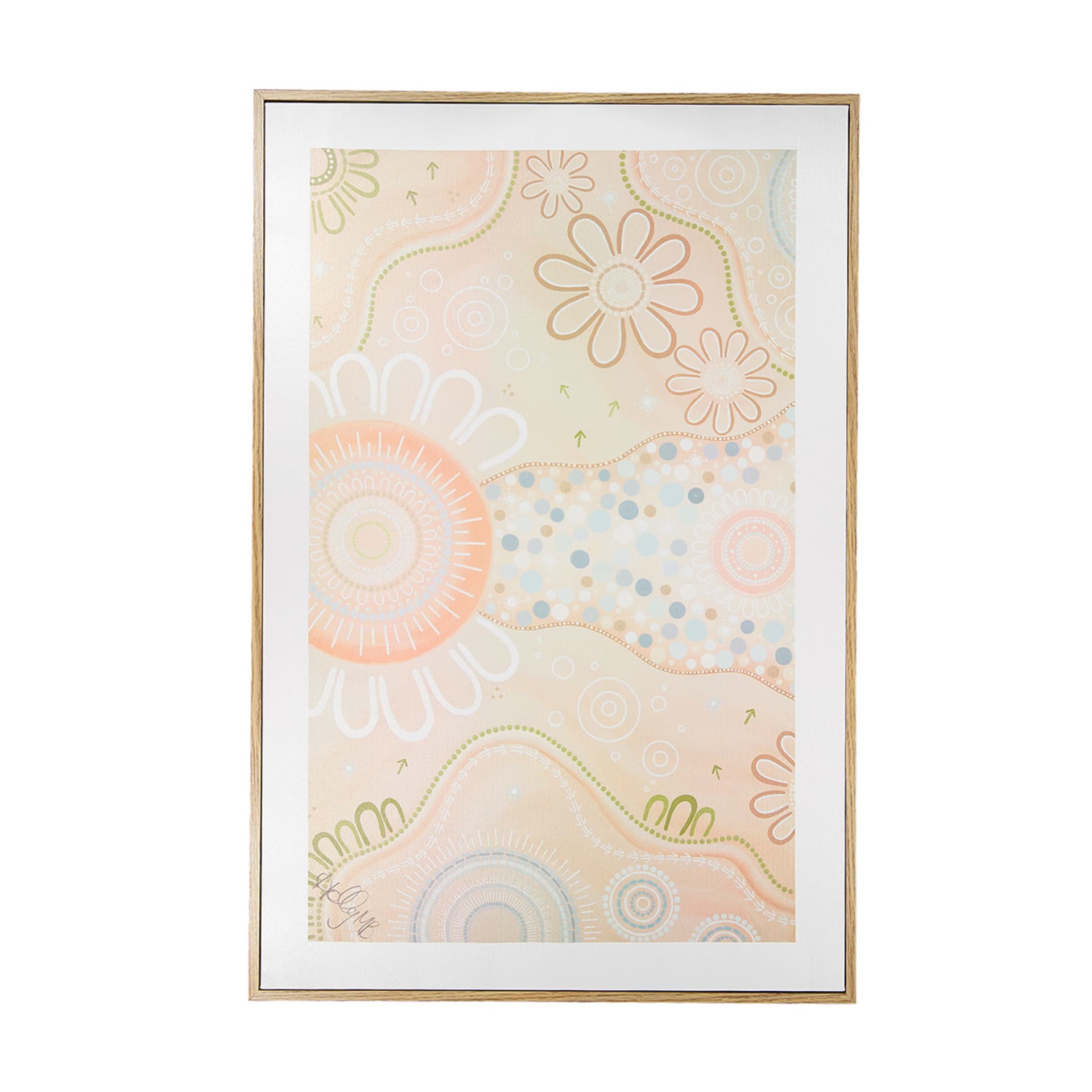 Leaving Footprints Framed Canvas Kmart