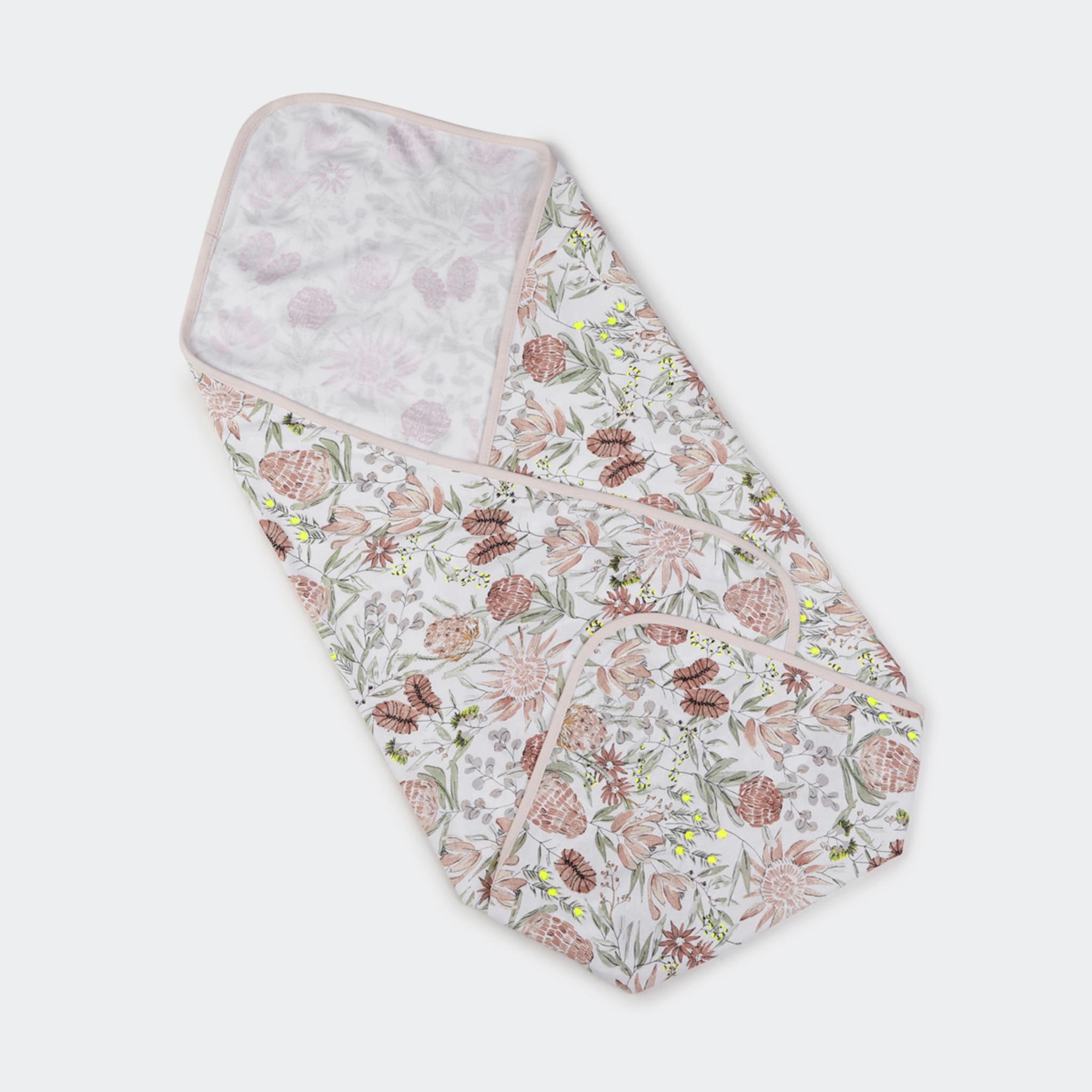 3 Pack Organic Cotton Interlock Wraps Floral Kmart