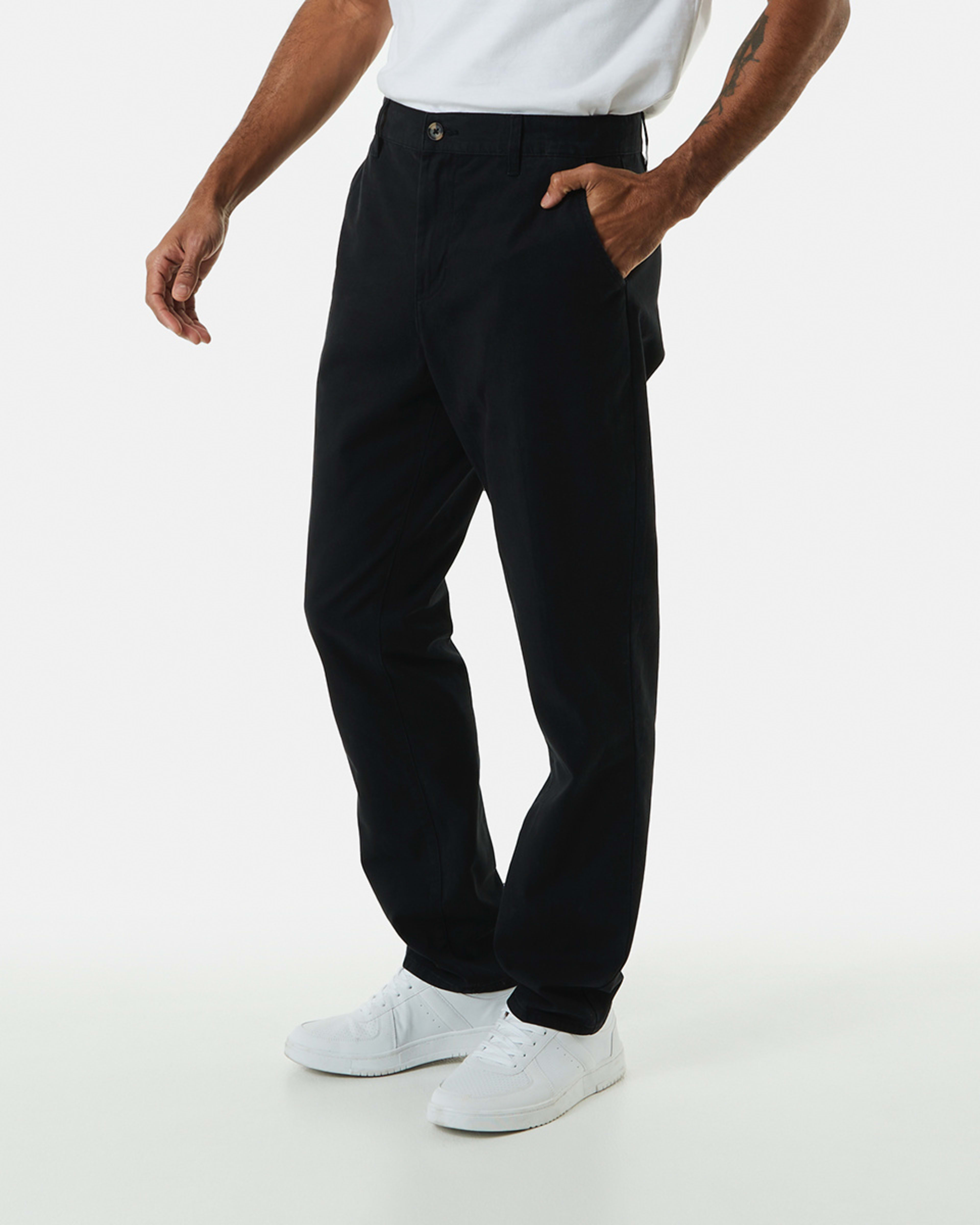 2 Straight Chino Pants Black, 2 of 5