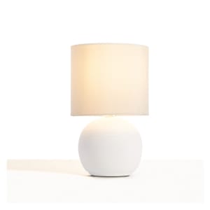 Ceramic Base Table Lamp - White