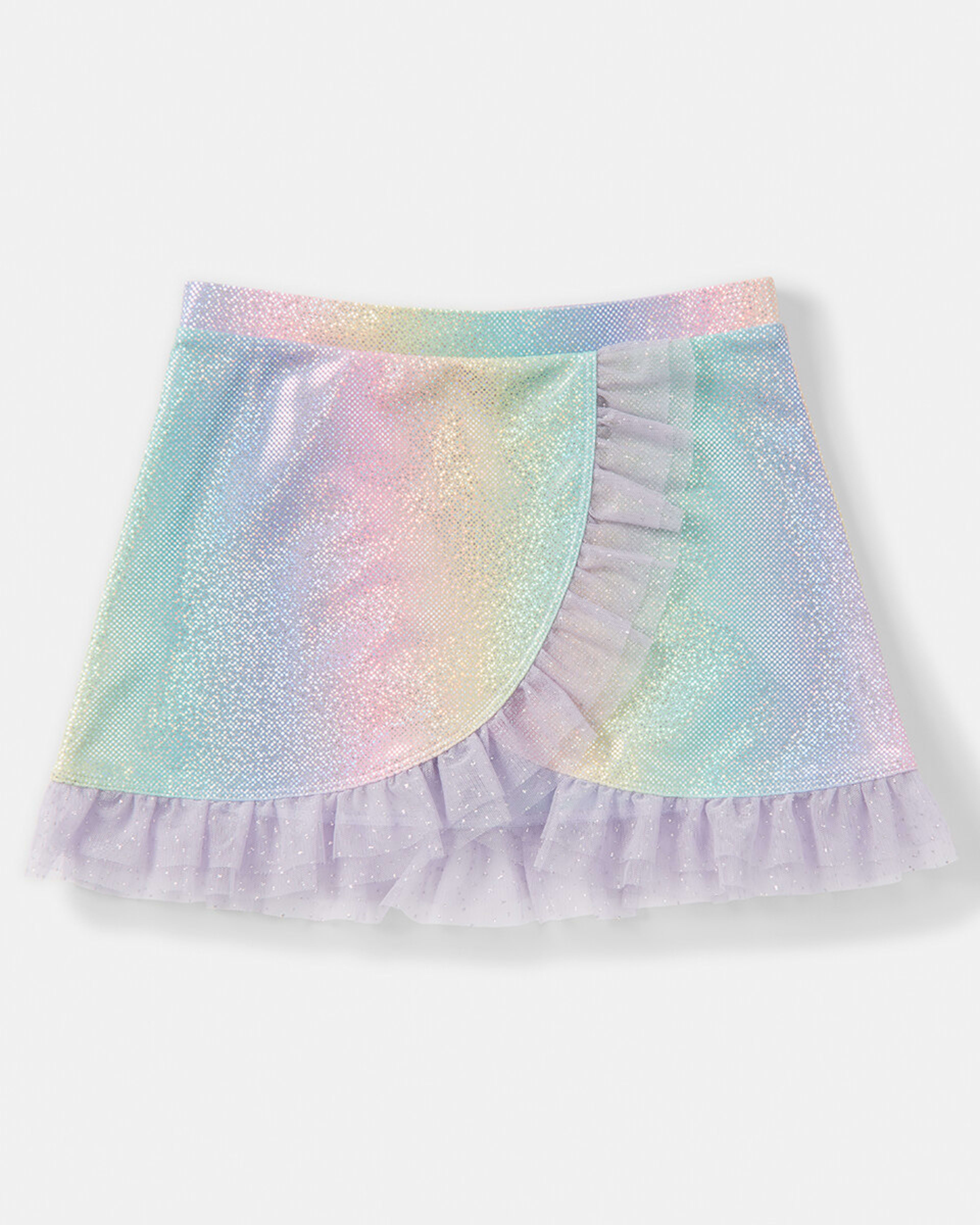 3 3 Piece Frill Bikini Skirt Set Foil Rbw, 3 of 8