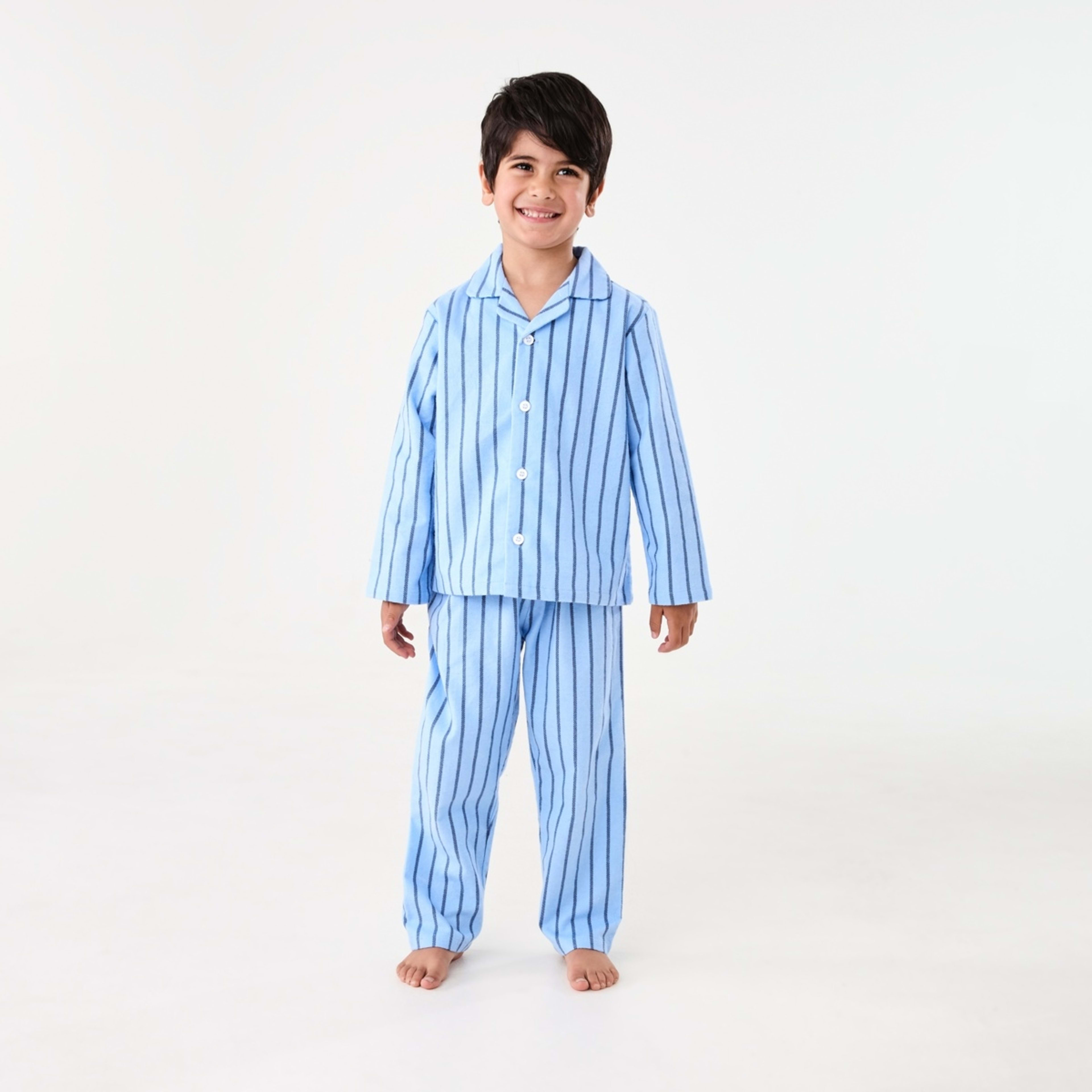 1 Easter Flannel Pyjama Set Window Check Surf Spray, 1 of 9