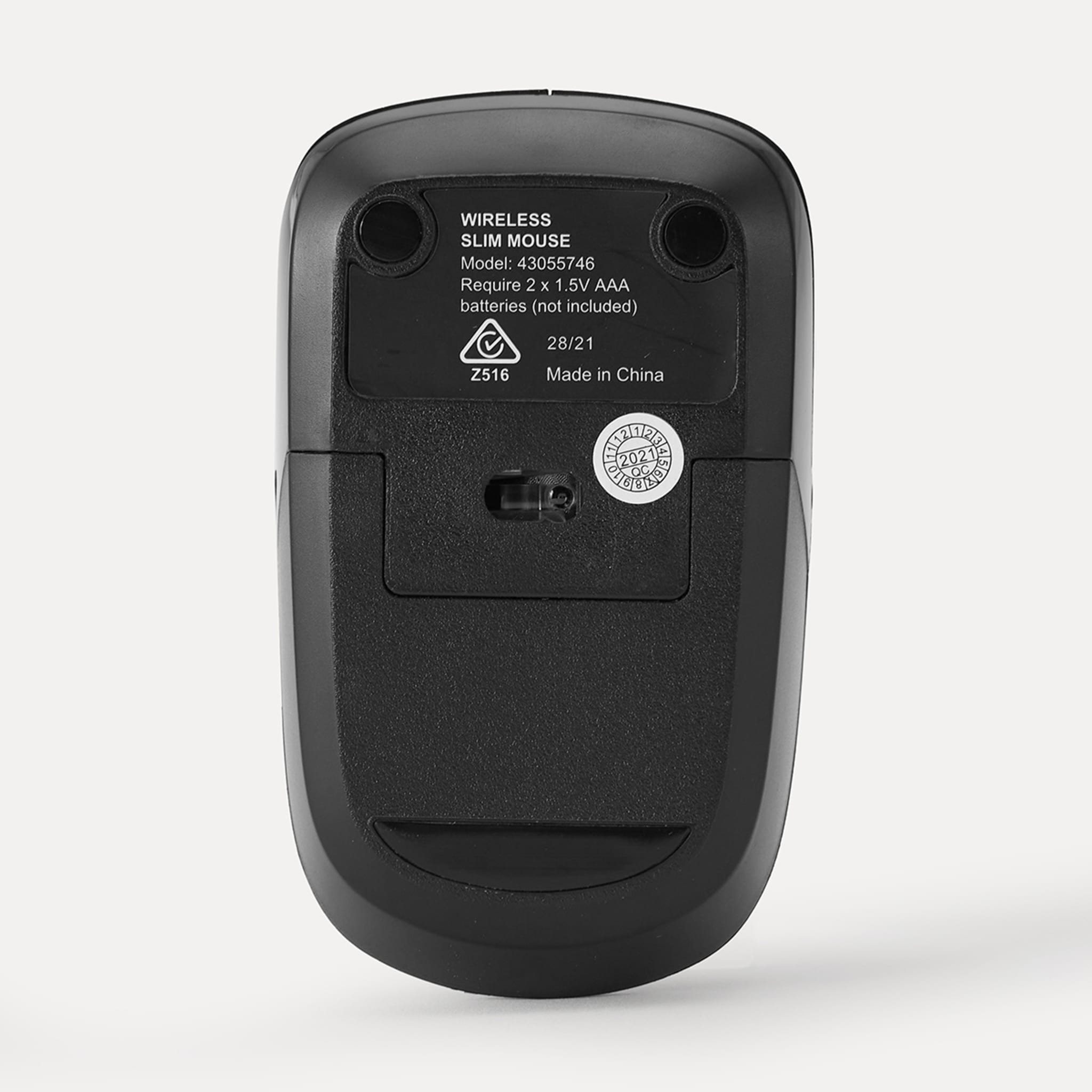 Wireless Slim Mouse Black Kmart