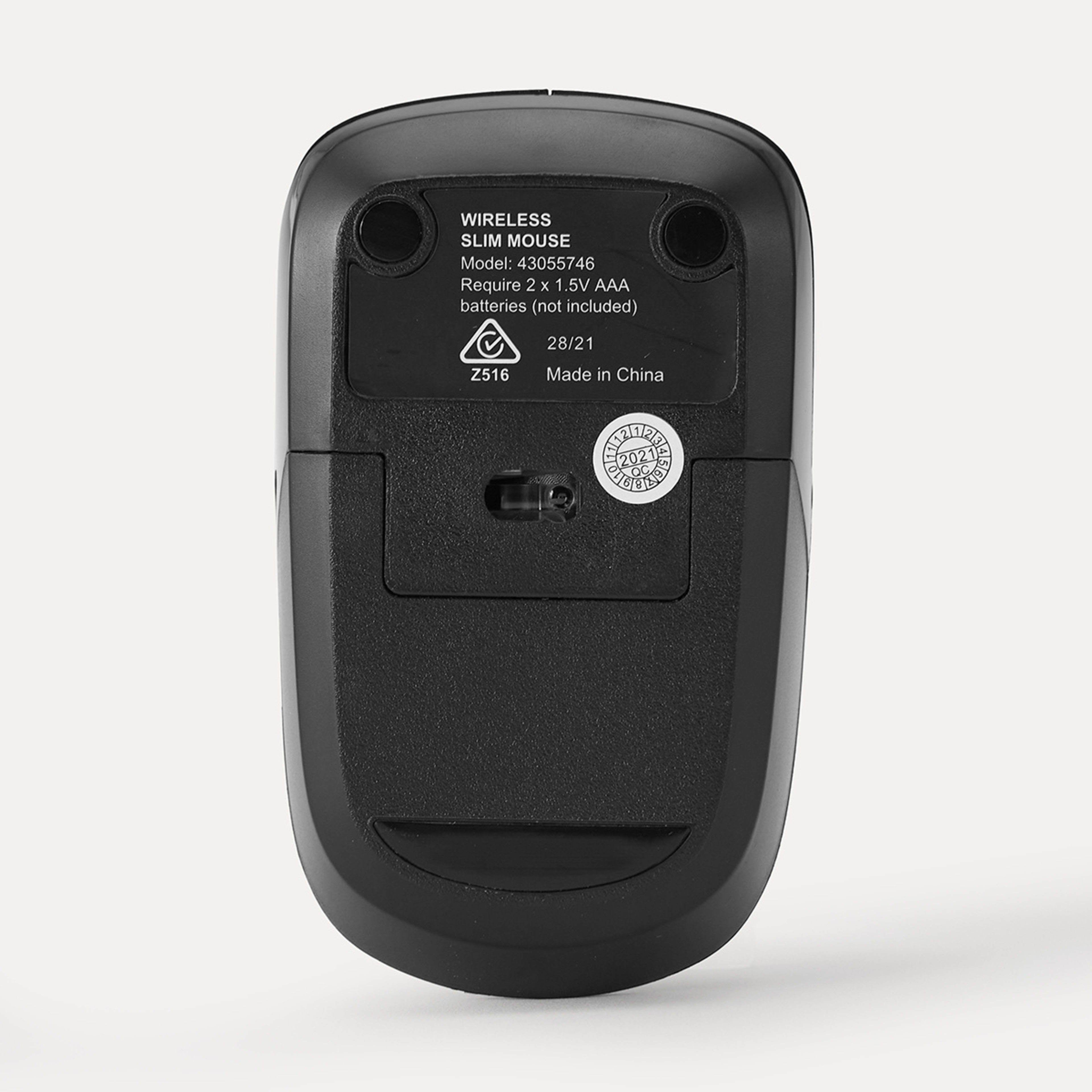 Wireless Slim Mouse Black Kmart