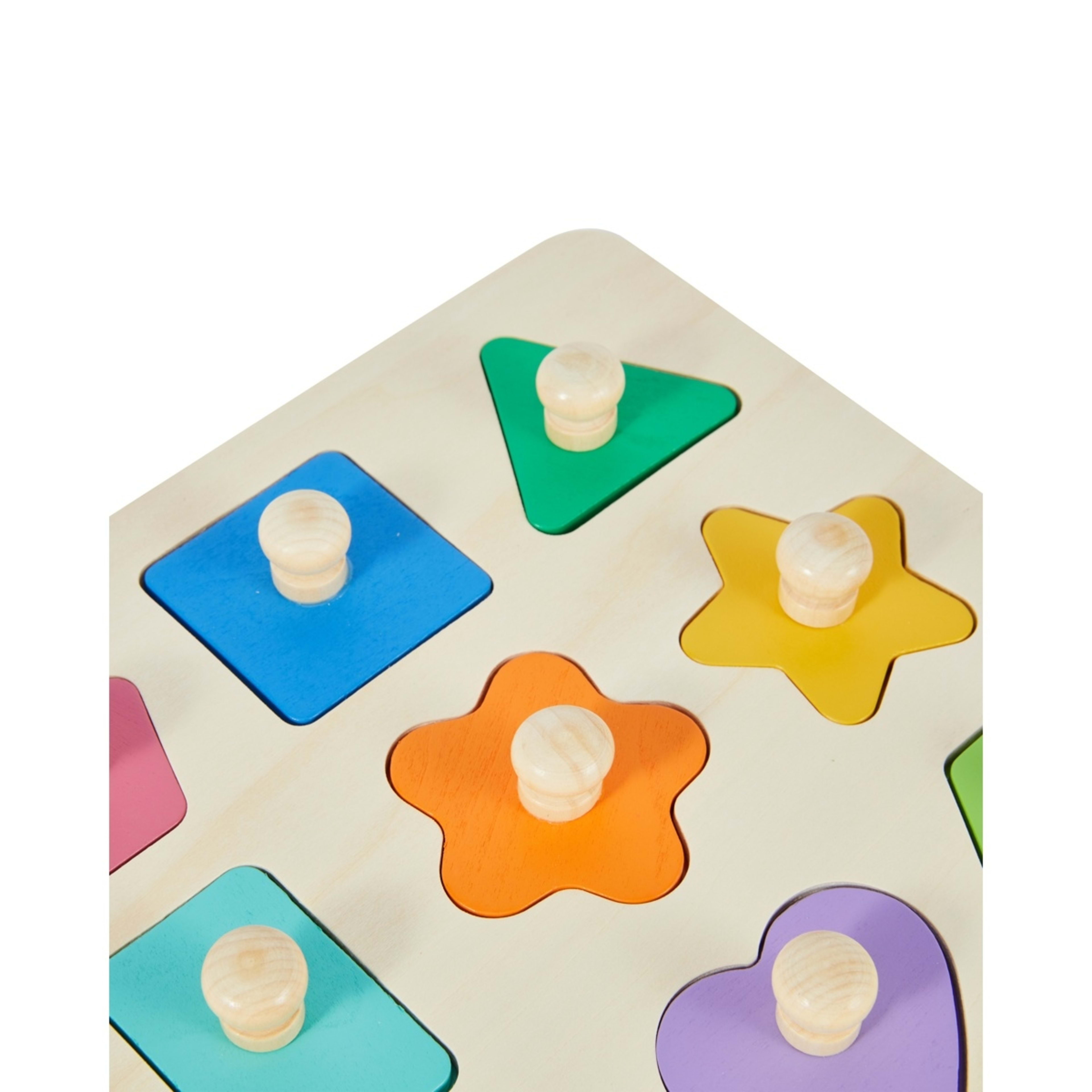 5 Wooden Simple Shape Puzzle, 5 of 5