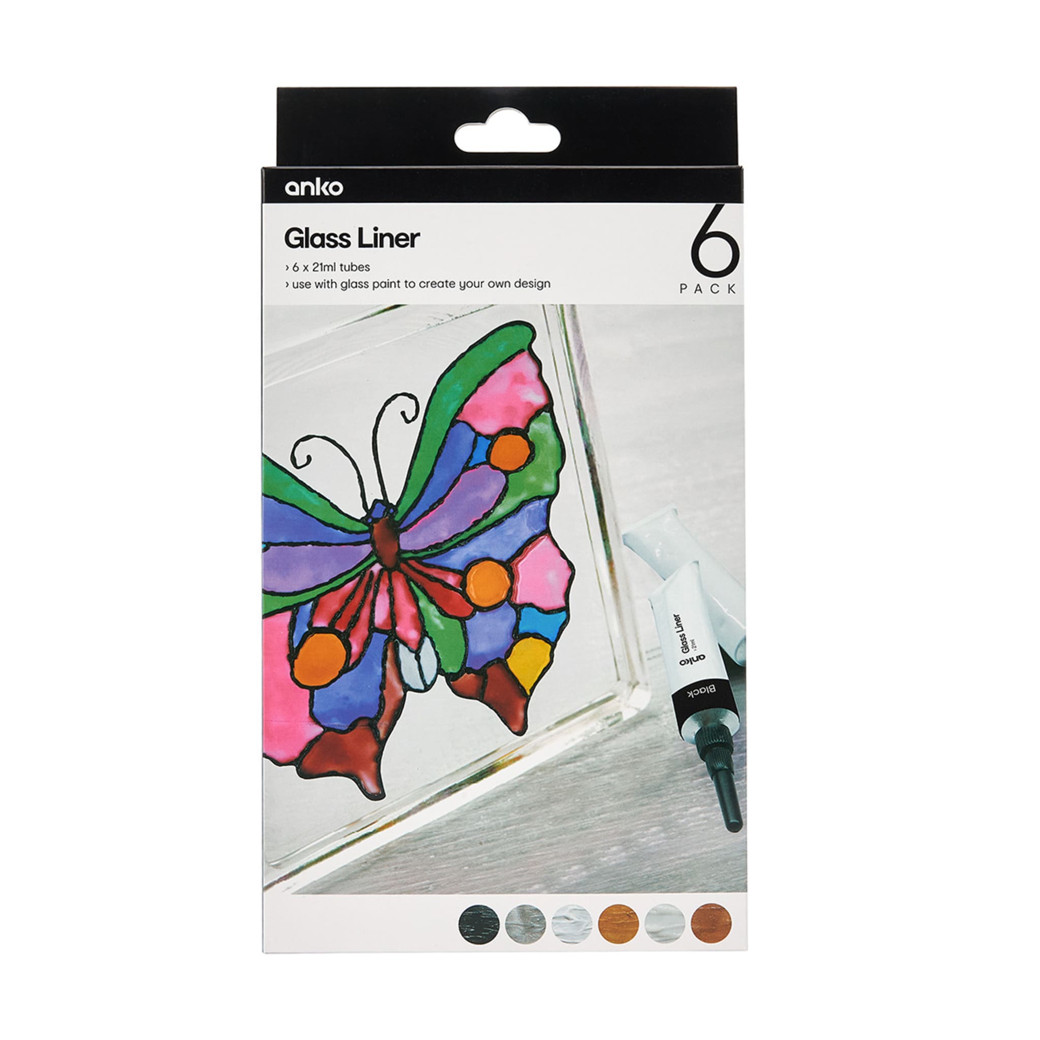 6 Pack Glass Liner Kmart