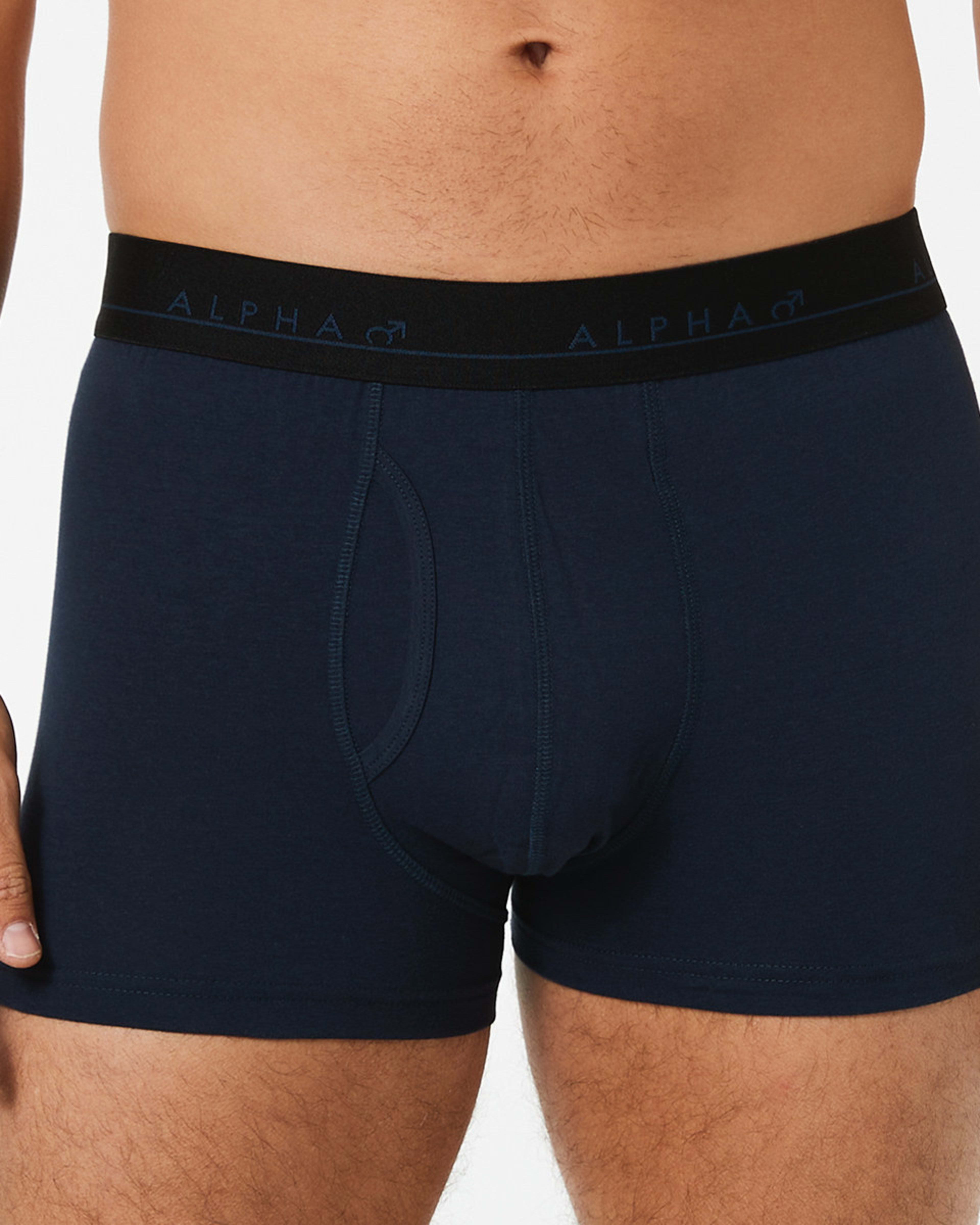 3 3 Pack Fly Front Plain Trunks Rednvyblue, 3 of 8
