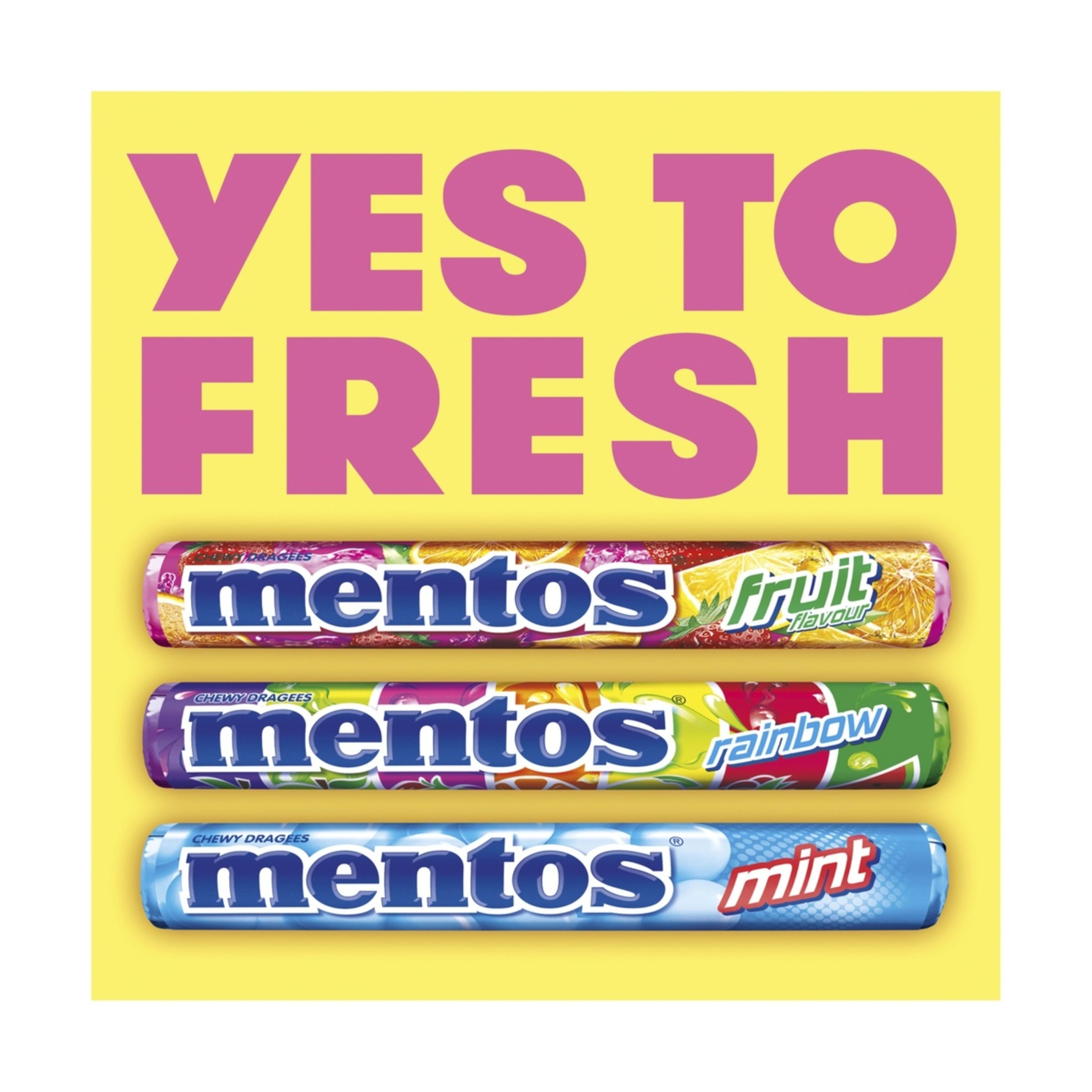 4 Mentos Candy Fruit Roll Chewy Dragees 37.5g, 4 of 4