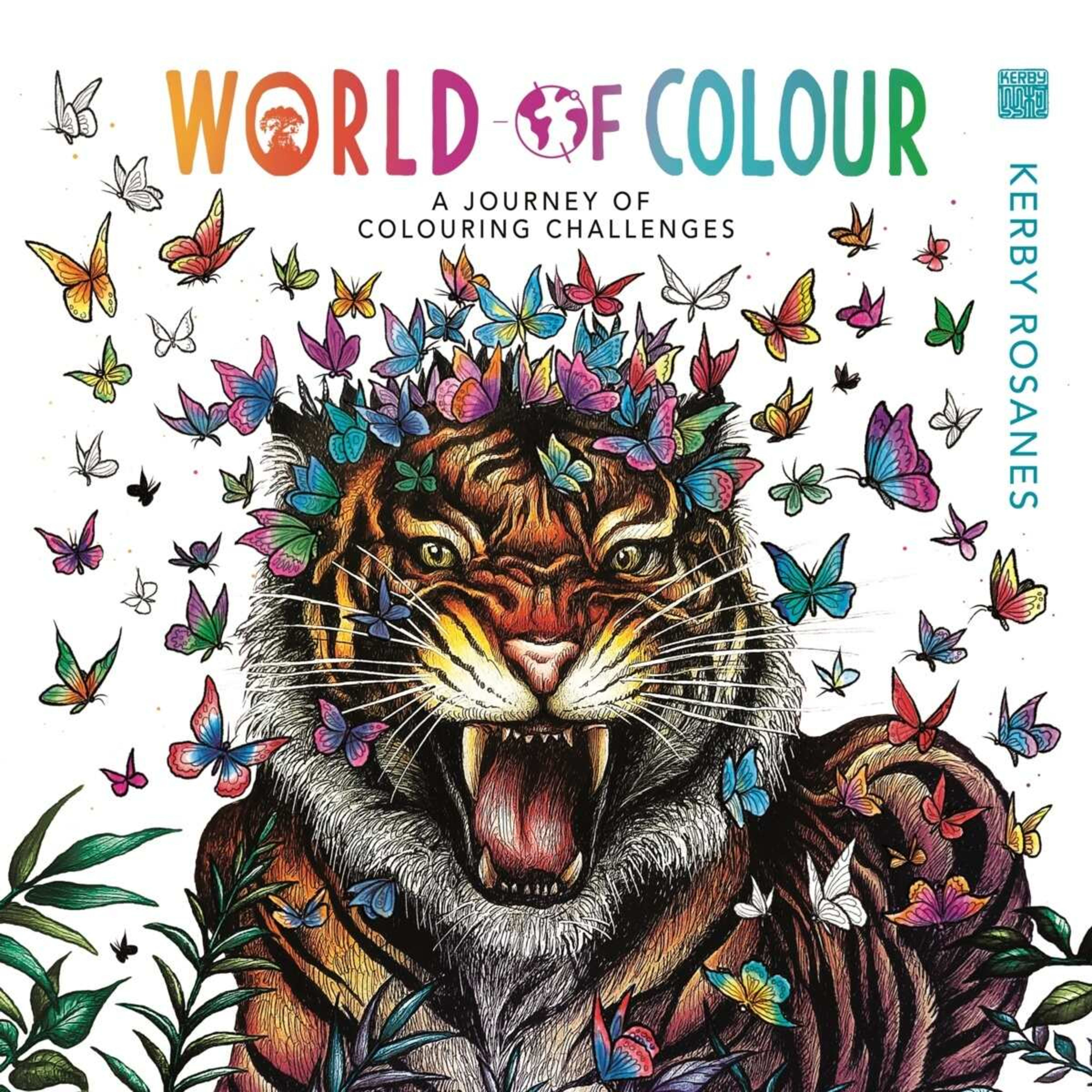 1 World of Colour: A Journey of Colouring Challenges by Kerby Rosanes - Book