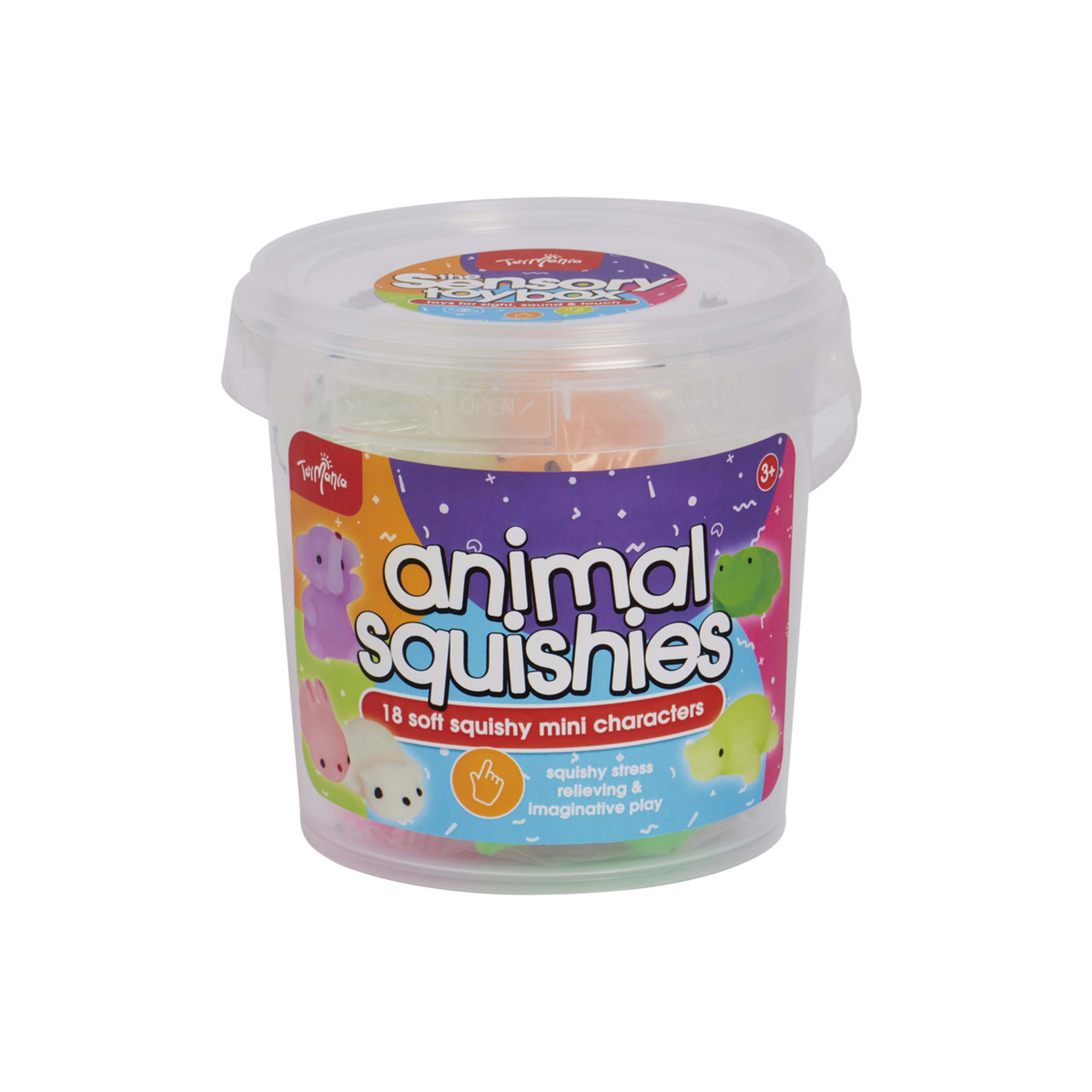 18 Piece ToyMania The Sensory Toy Box Animal Squishies Kmart