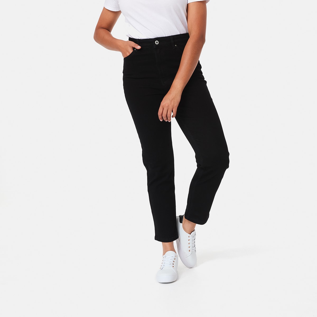 Super High Rise Straight Jeans - Kmart