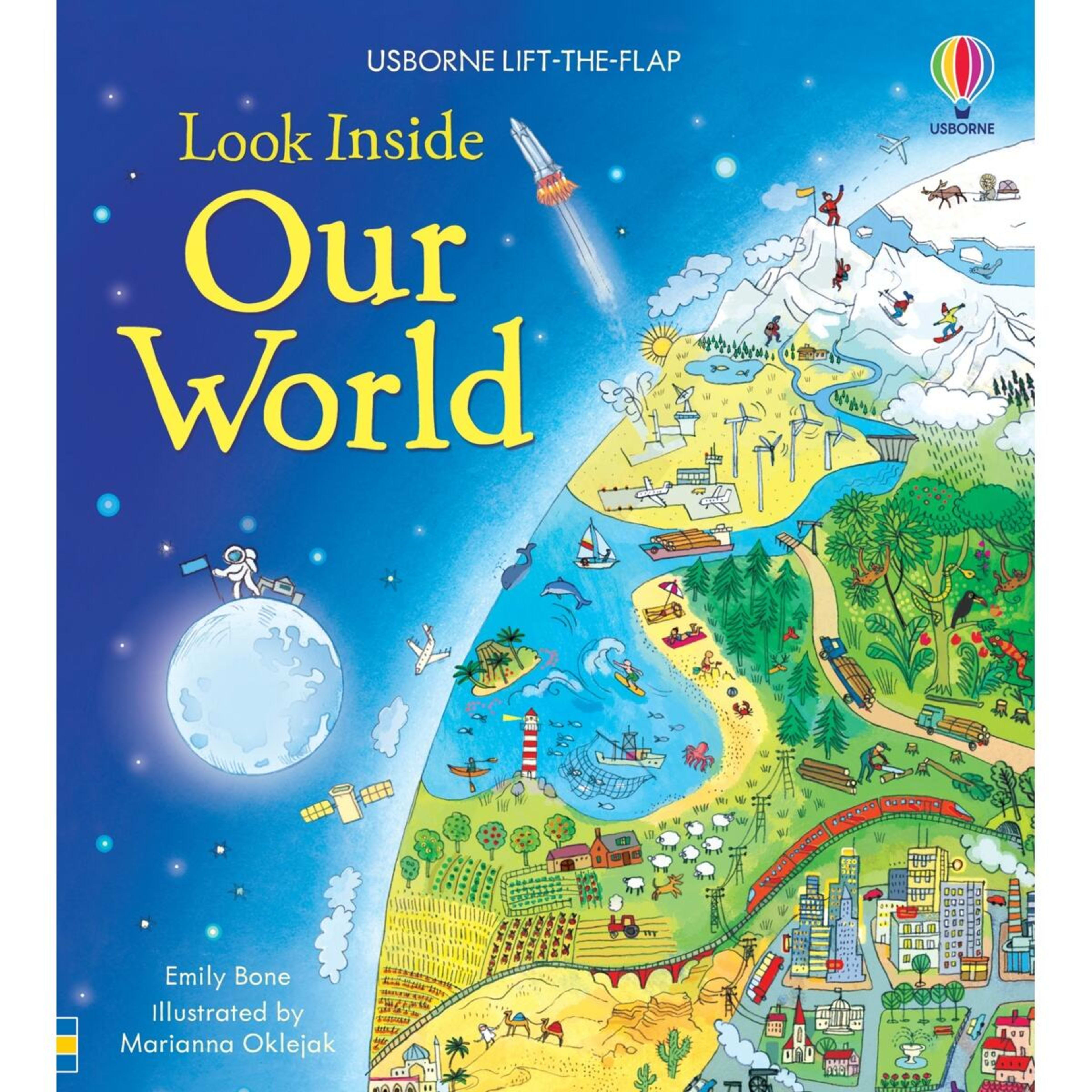 1 Usborne Lift-The-Flap: Look Inside Our World by Emily Bone - Book