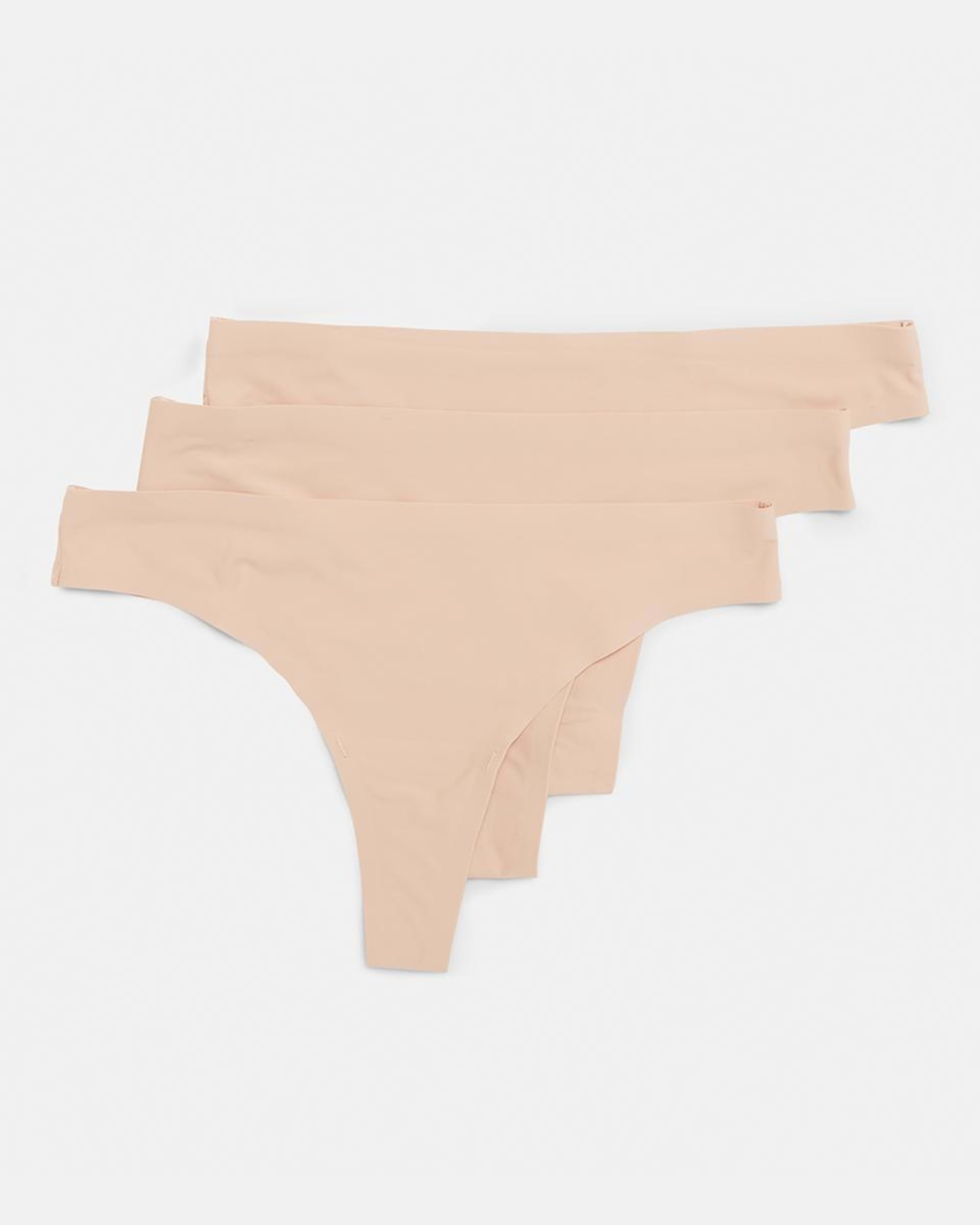1 3 Pack Outta-Sight G-string Briefs Bge Almnd