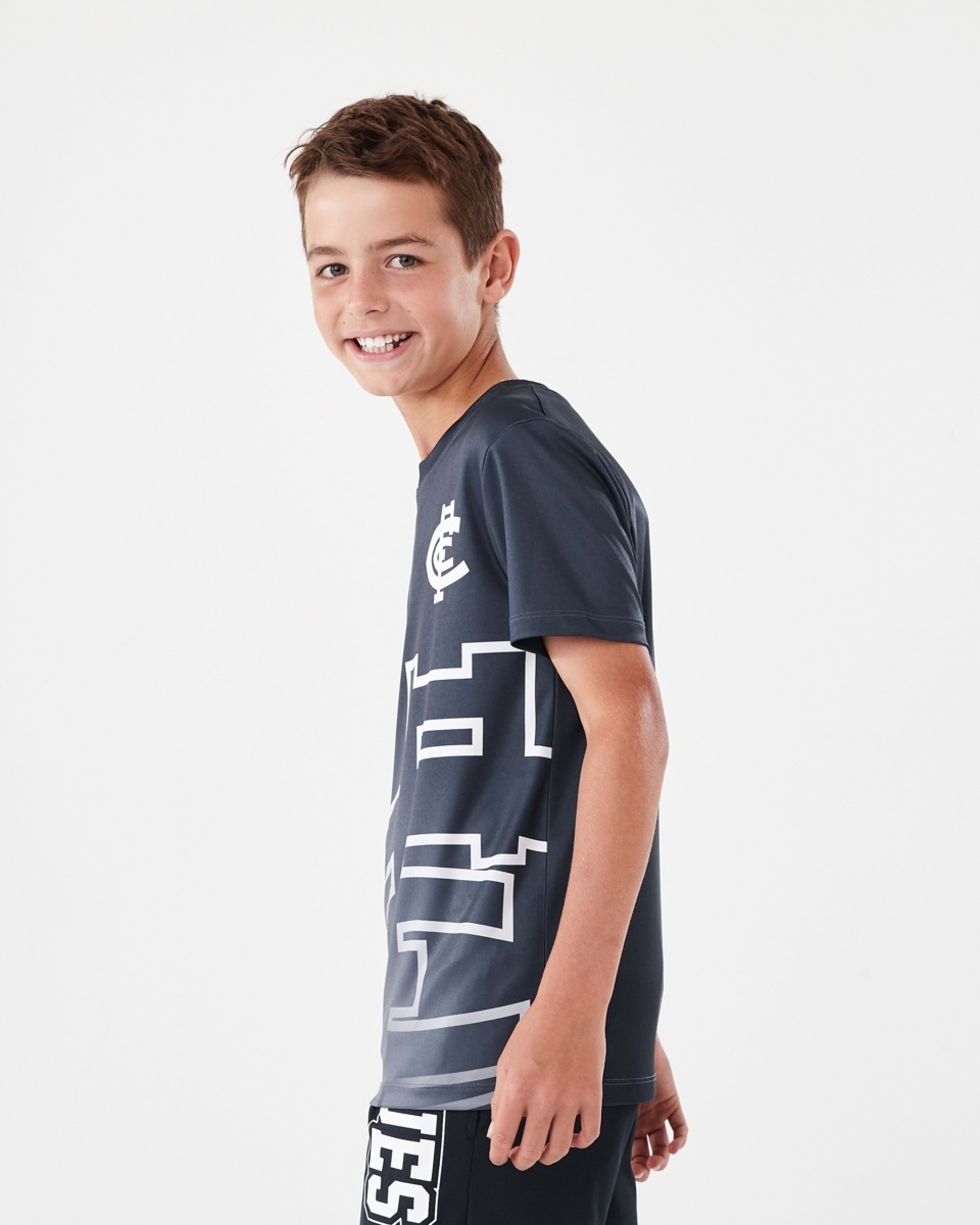 3 Official AFL Kids Training T-shirt Carlton, 3 of 10