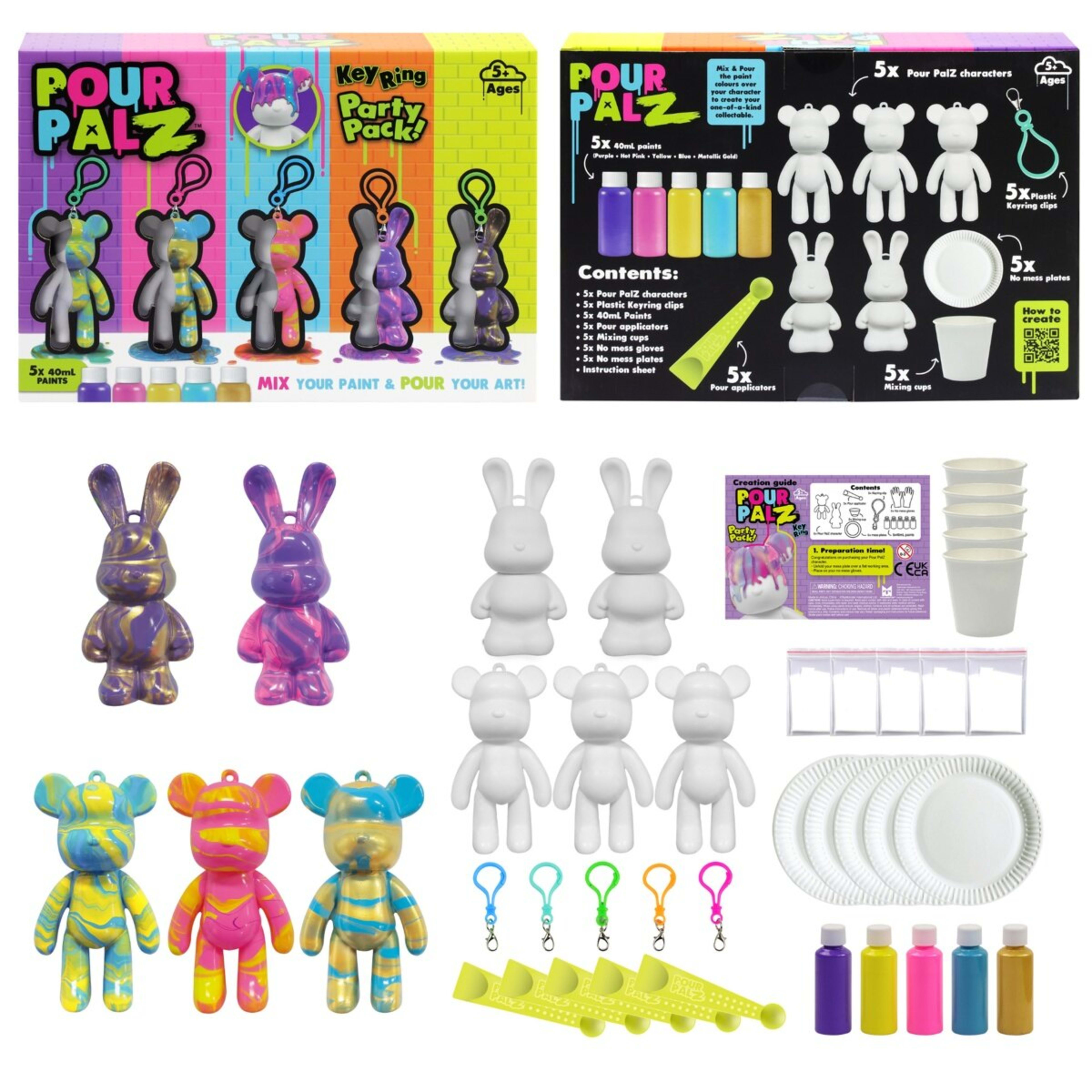 3 Pour Palz Keyring Party Pack, 3 of 10