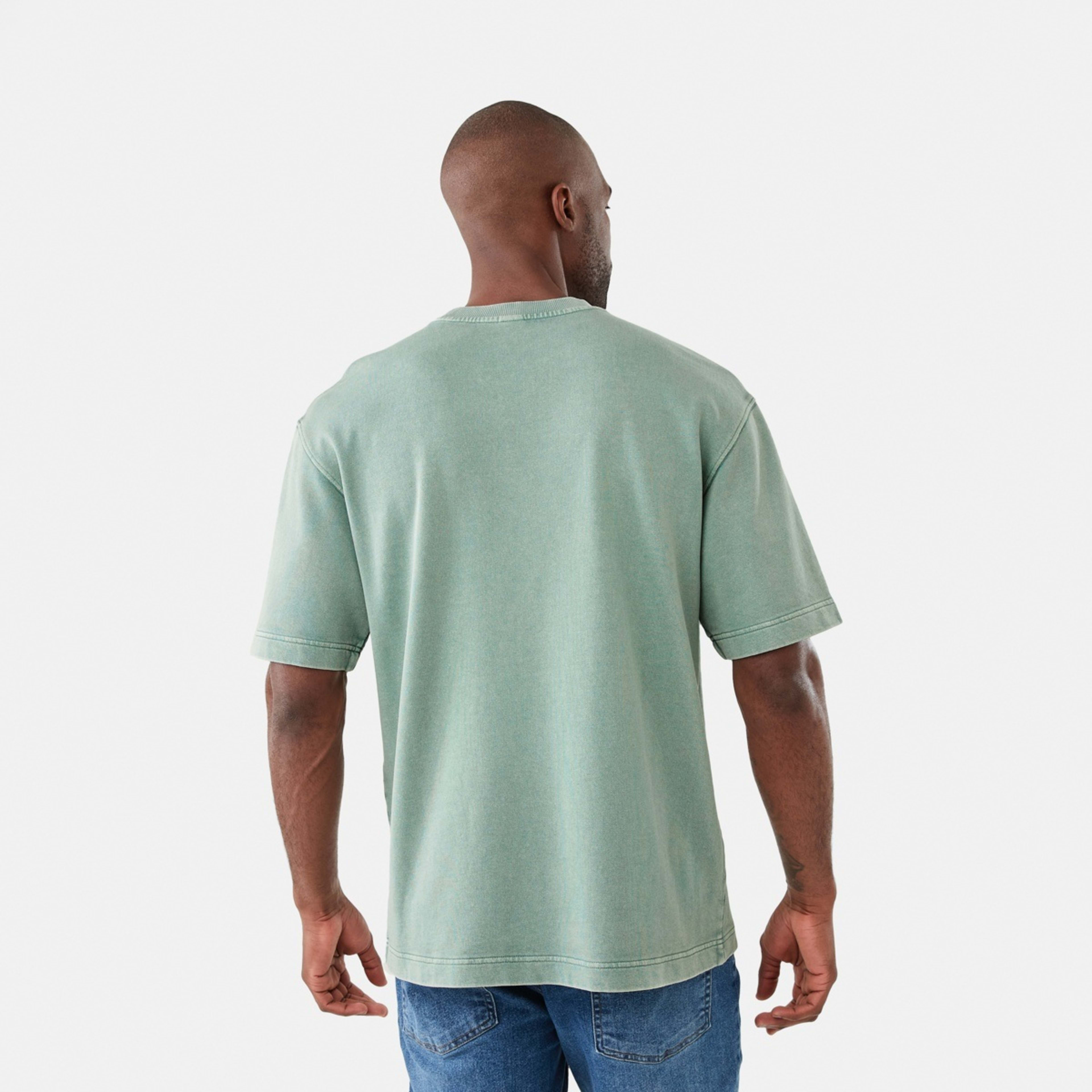 3 Terry Oversized T-shirt Chinois Green, 3 of 5