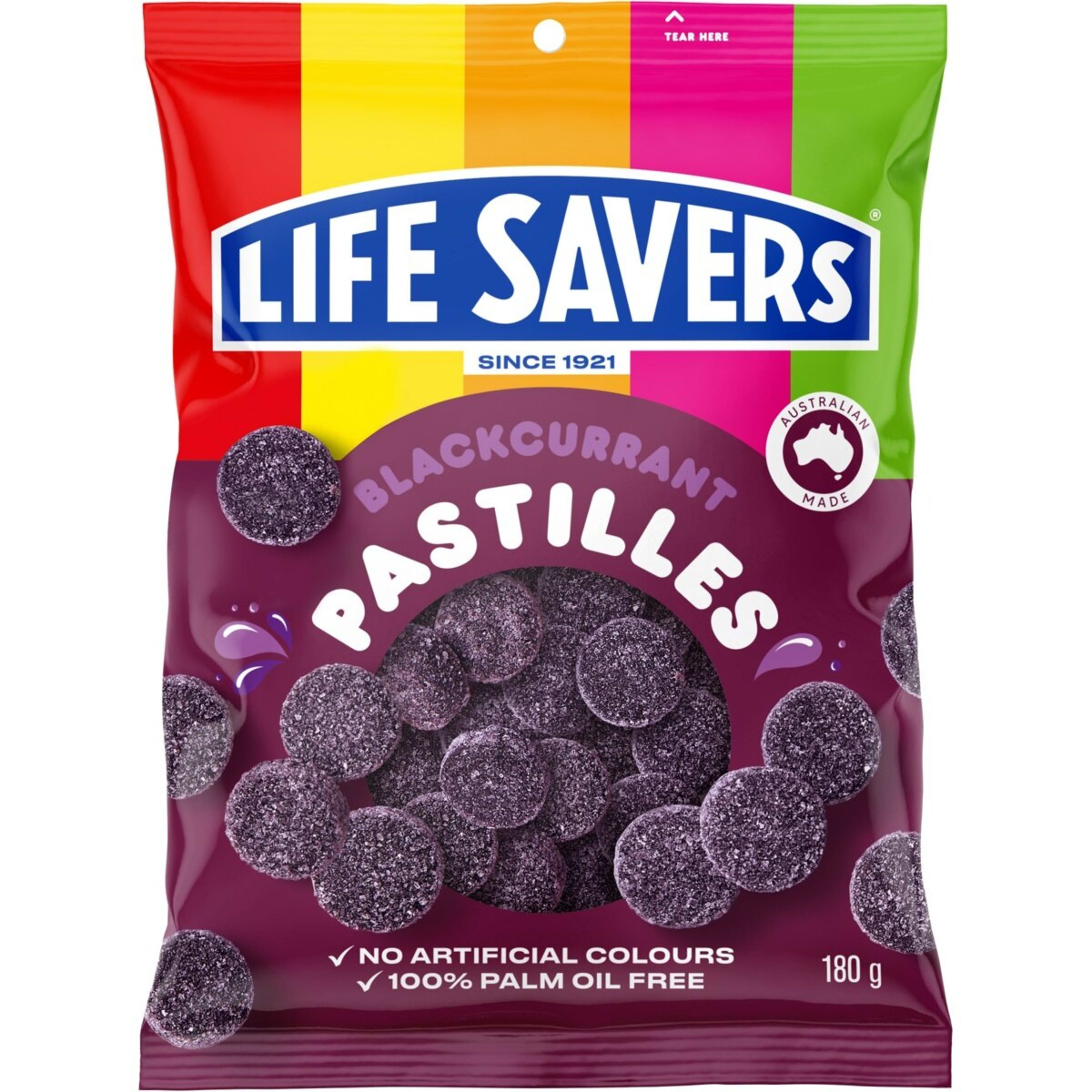 1 Life Savers Blackcurrant Pastilles 180g