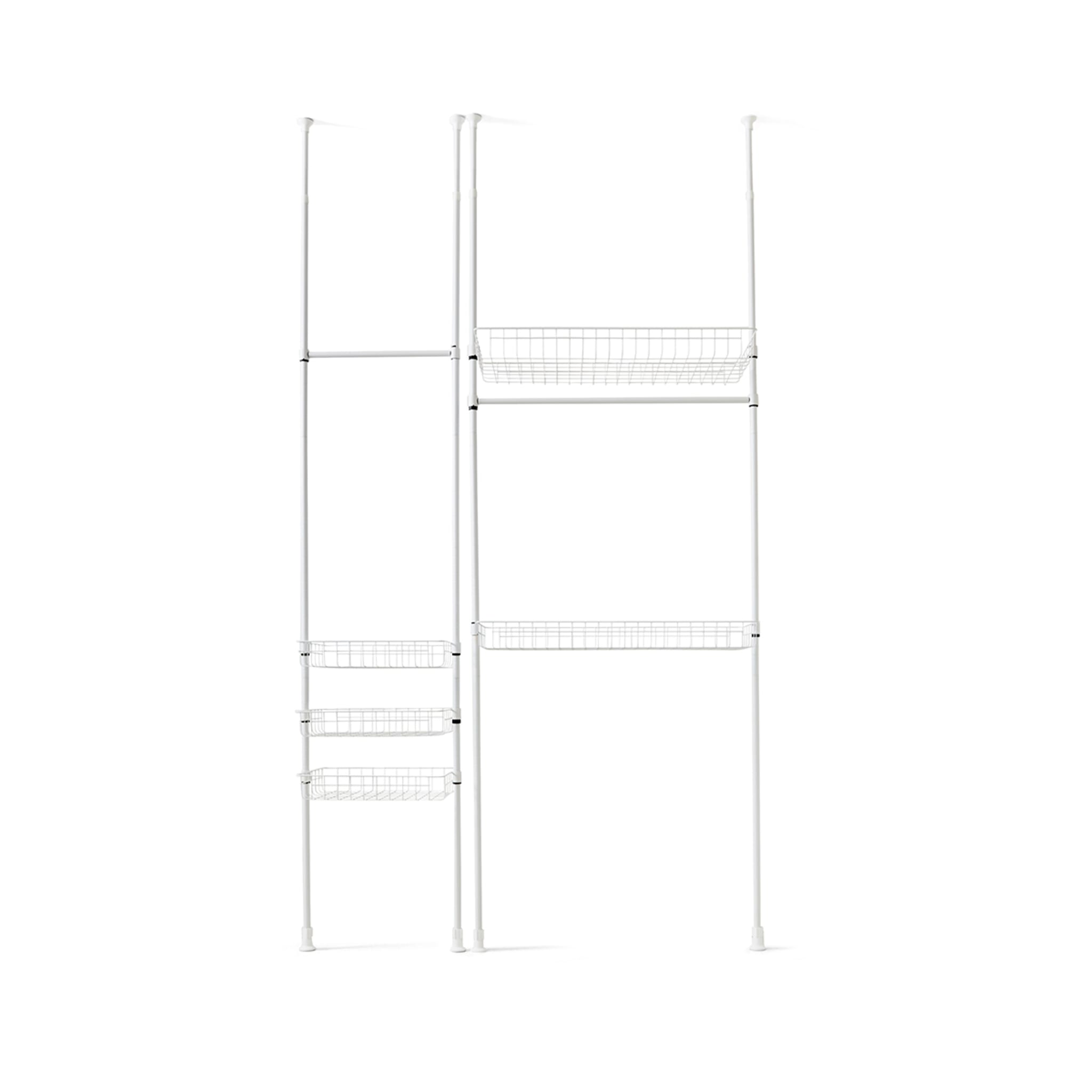 Telescopic Shelving Unit - White - Kmart
