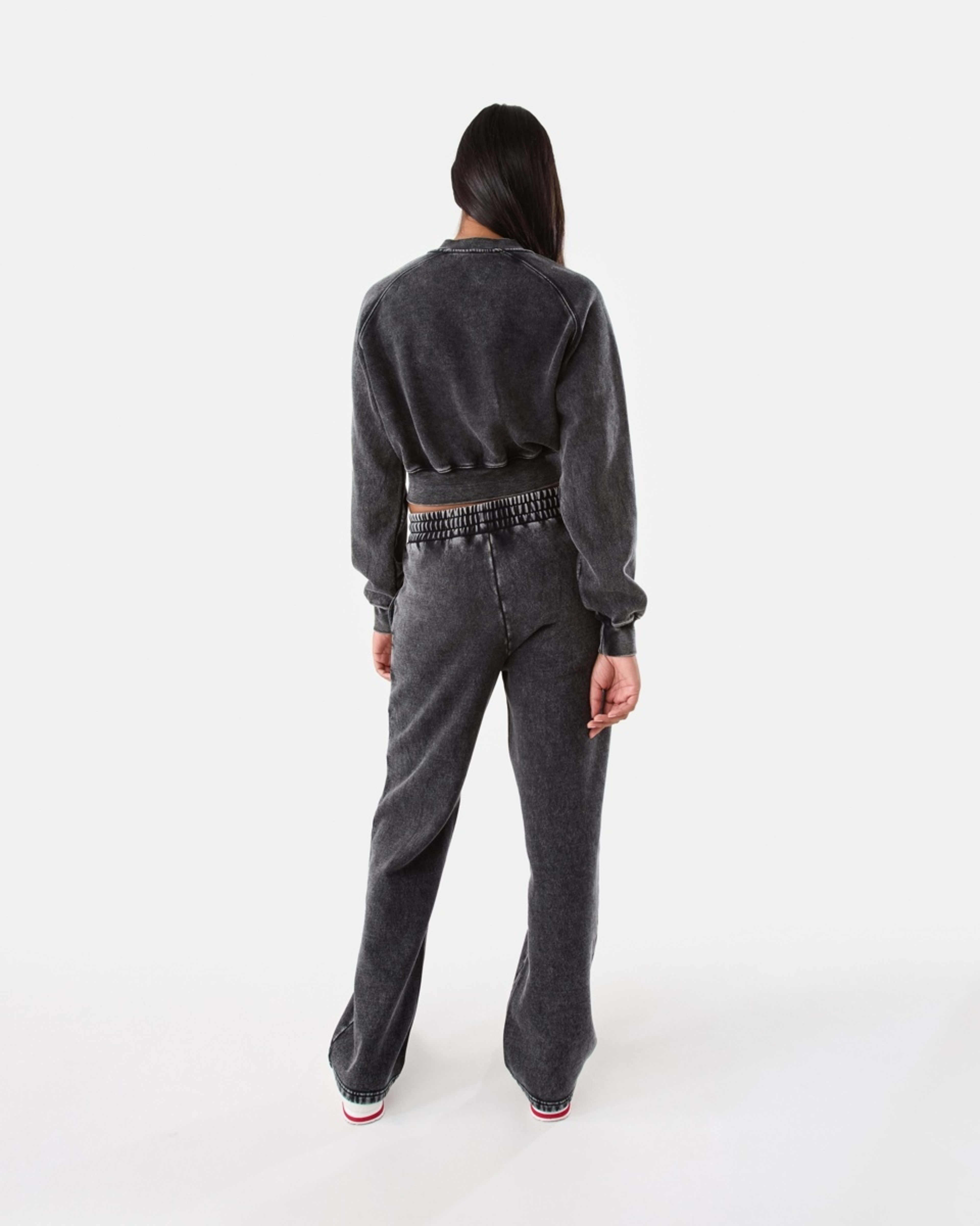 4 Washed Straight Leg Trackpants Black, 4 of 6