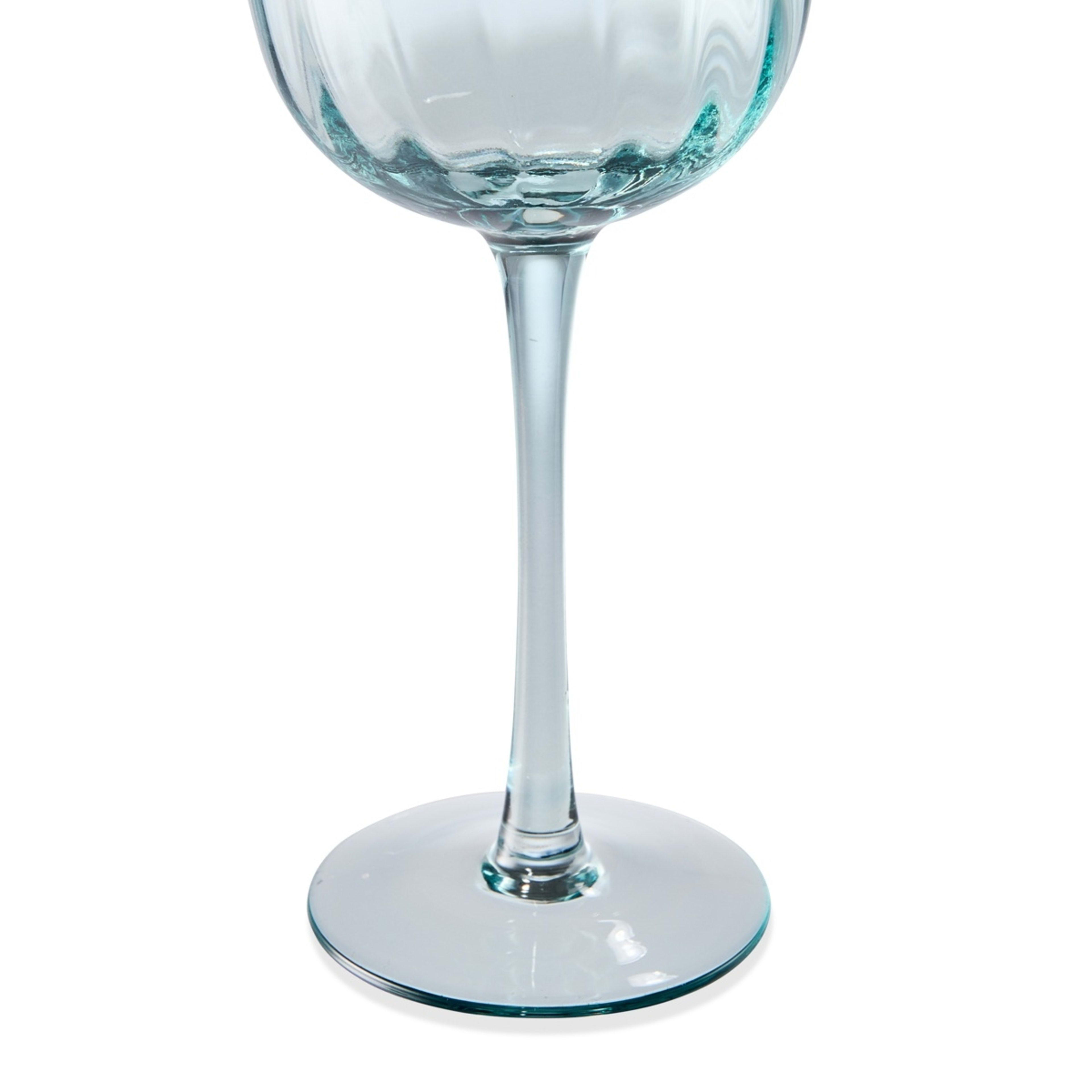 5 4 Green Tulip Wine Glasses, 5 of 7