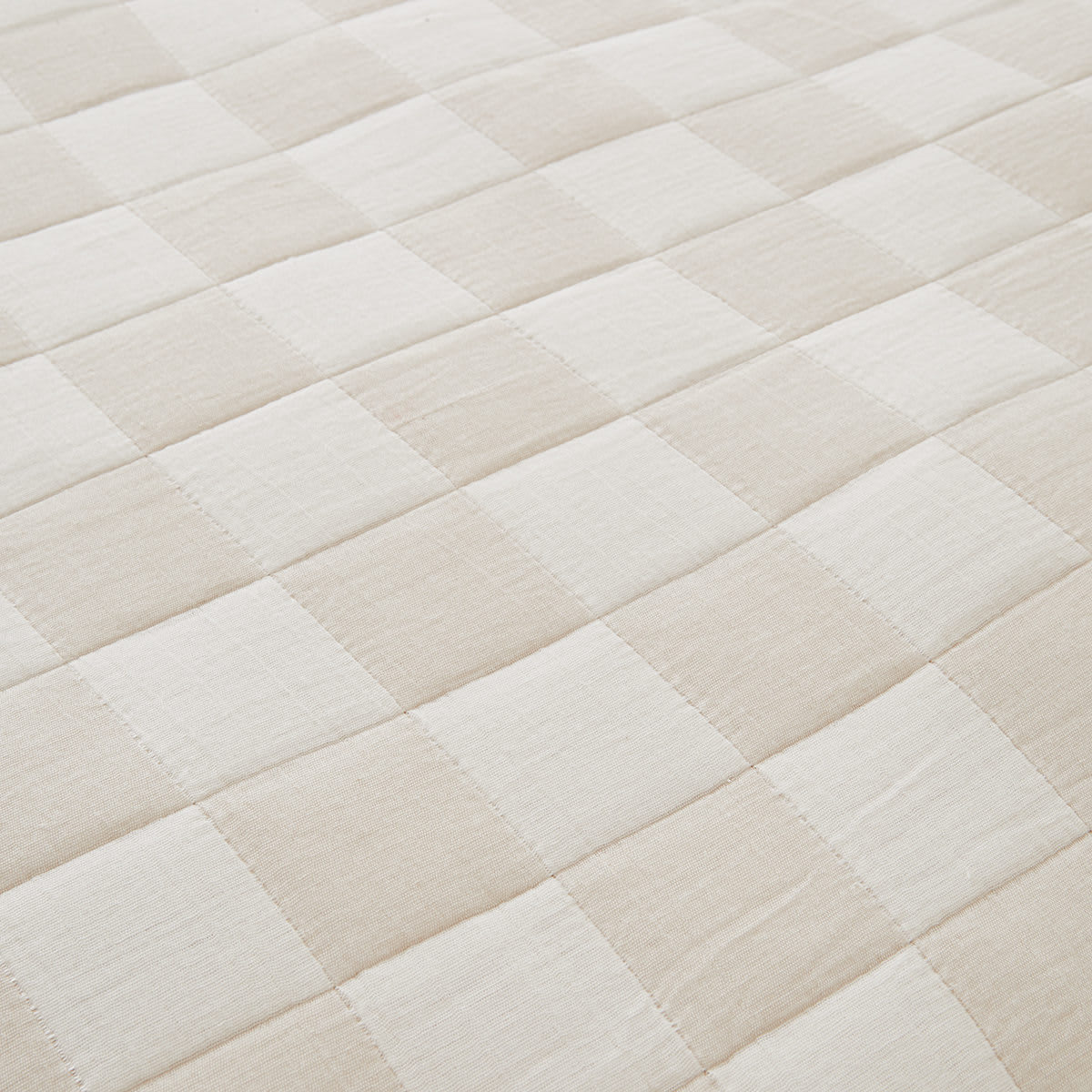 Lennox Cotton Quilt Cover Set Queen Bed, Off White Kmart