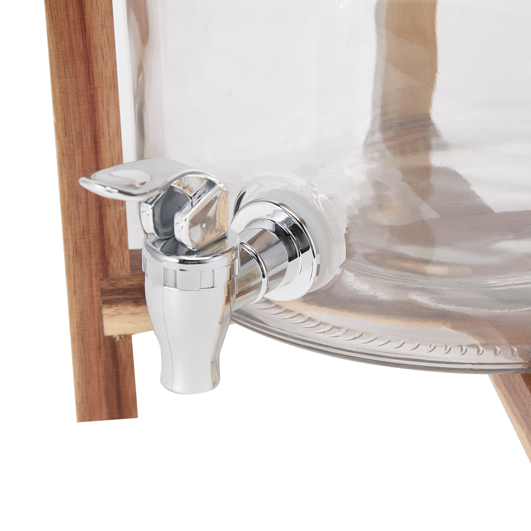 Drink Dispenser with Wood Lid and Stand Kmart