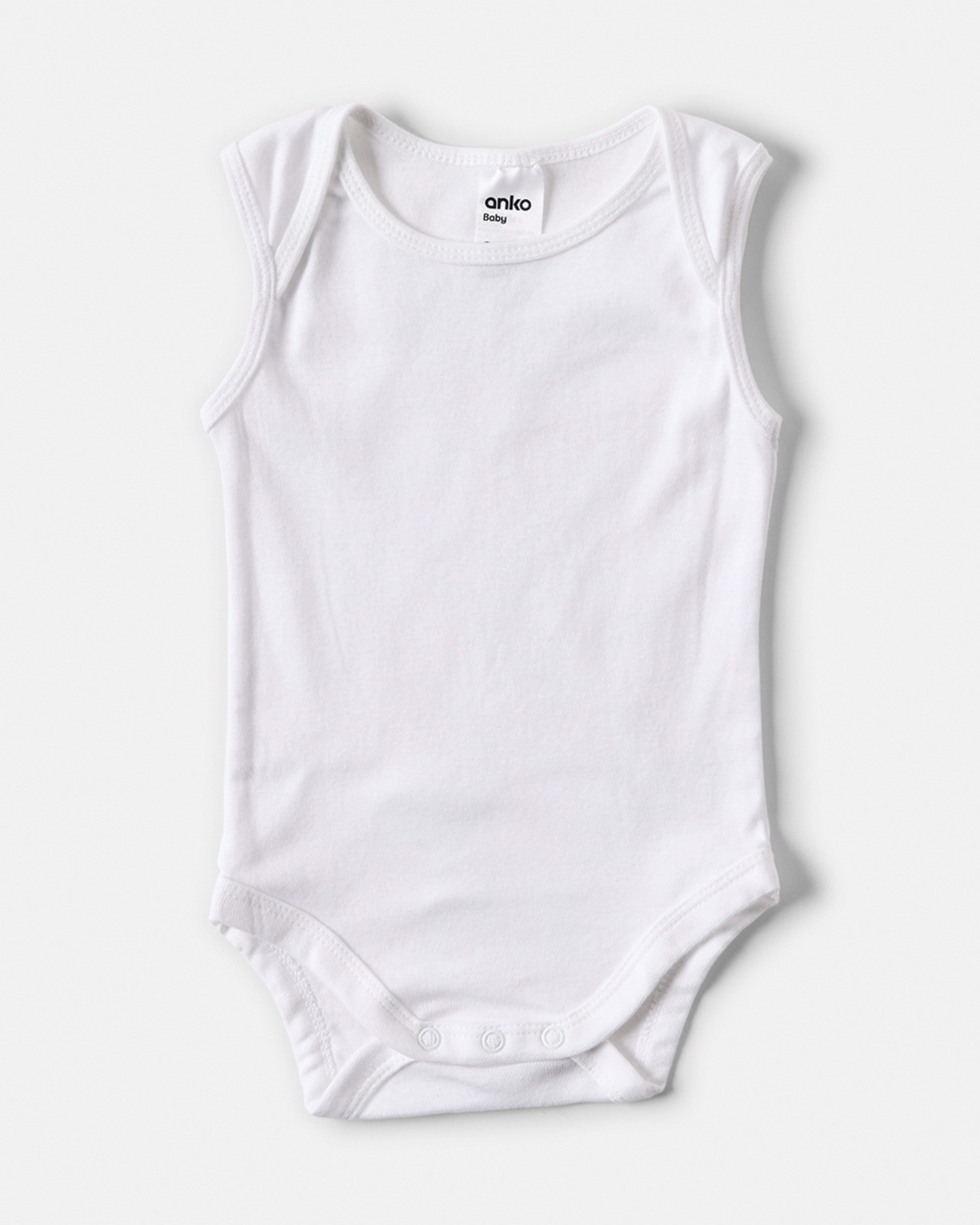 4 5 Pack Sleeveless Bodysuits Blue, 4 of 8