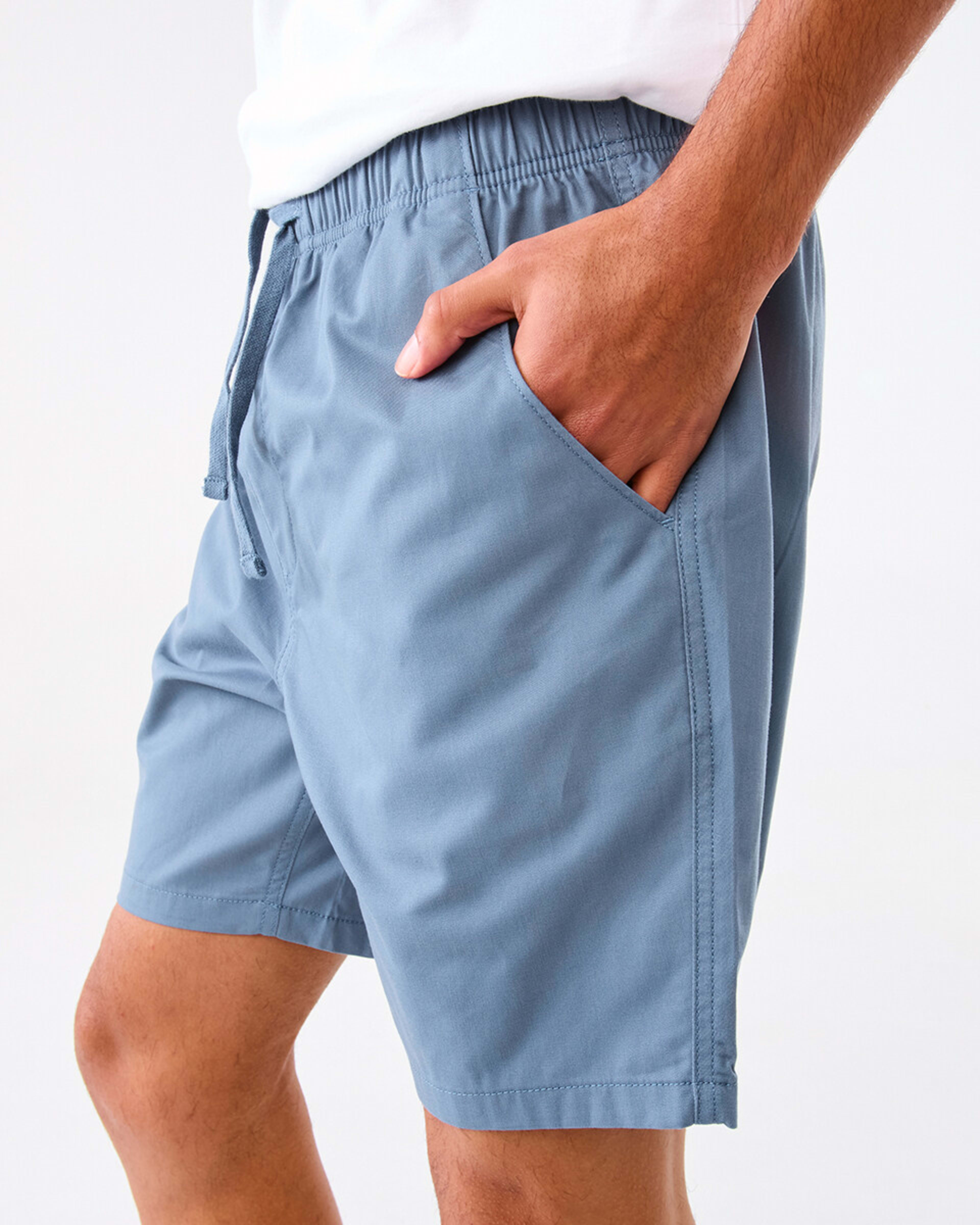 2 Solid Volley Shorts Blu Hrizon, 2 of 6