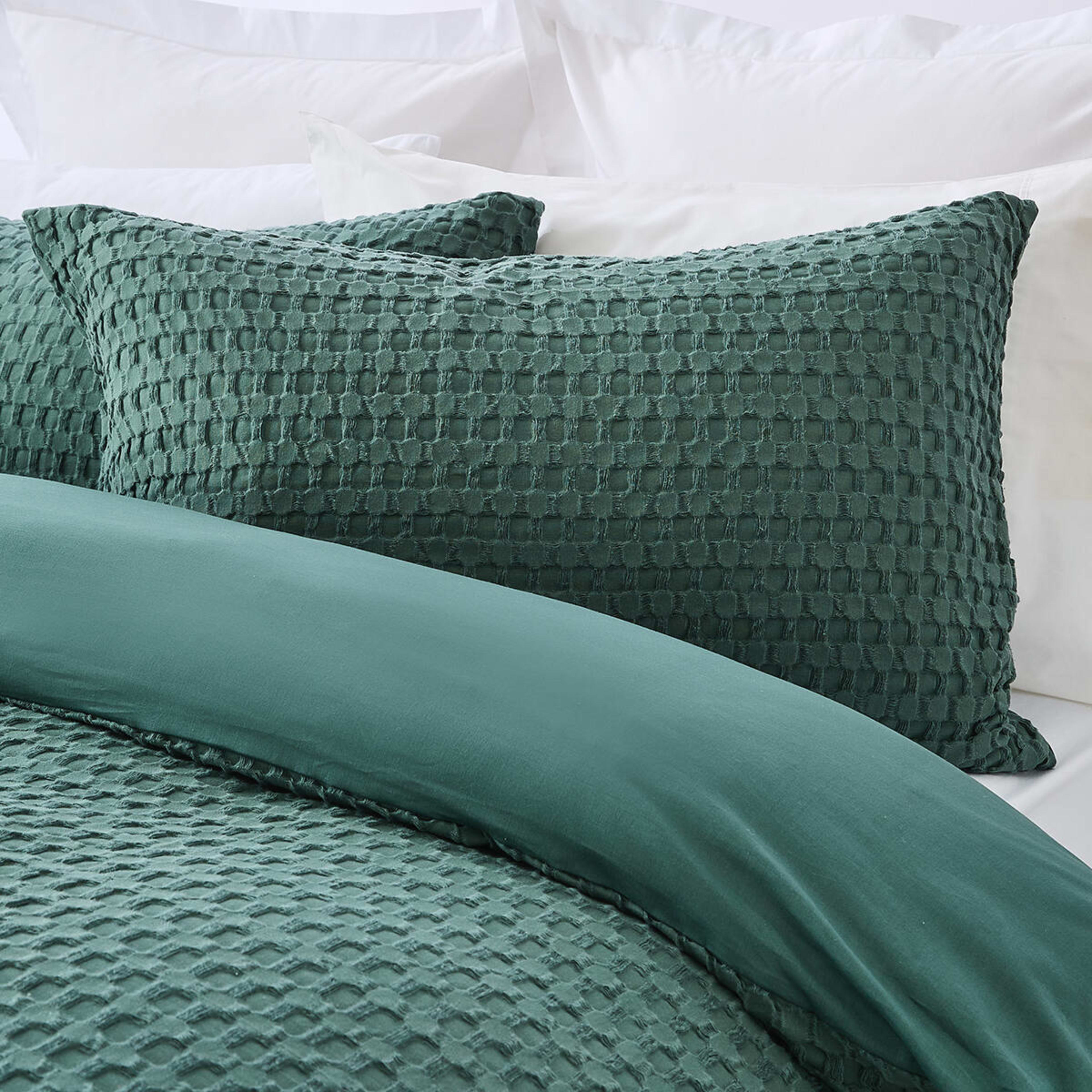 2 Harley Cotton Quilt Cover Set - Queen Bed, Cypress, 2 of 6