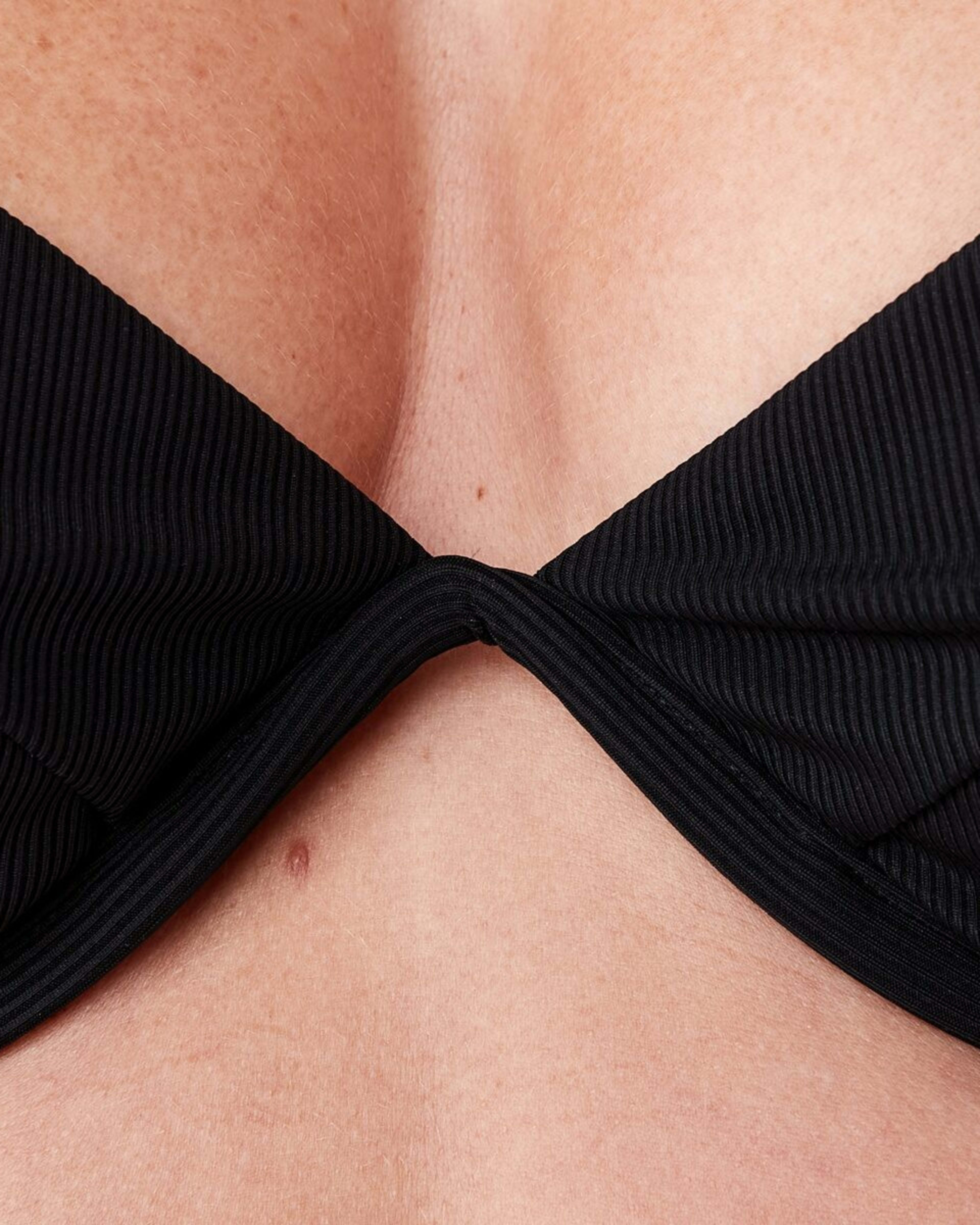 5 Underwire Balconette Ribbed Bra BLACK, 5 of 7