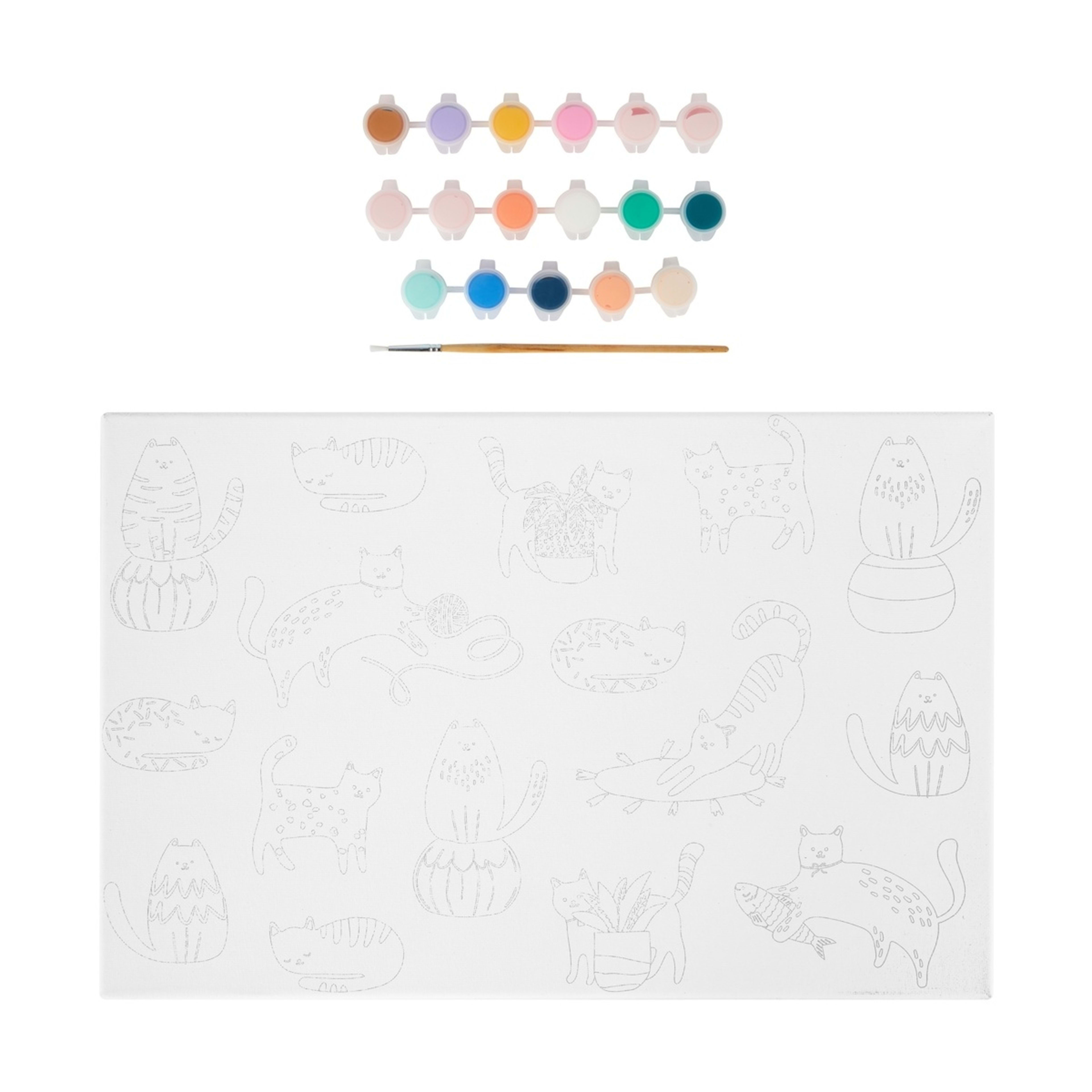 2 Paint Your Own Canvas Art Kit, 2 of 4