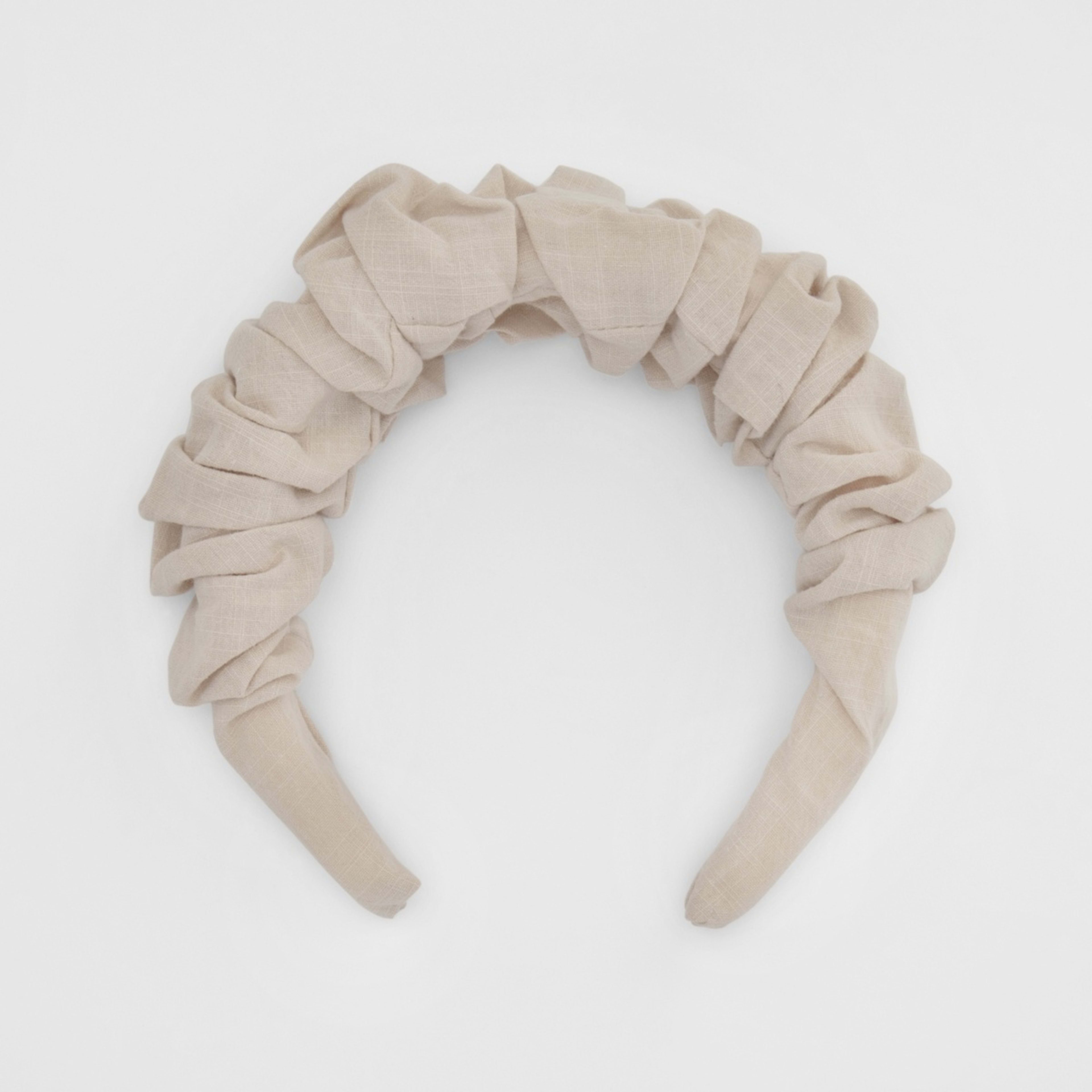 3 Ruffle Headband - Beige, 3 of 4