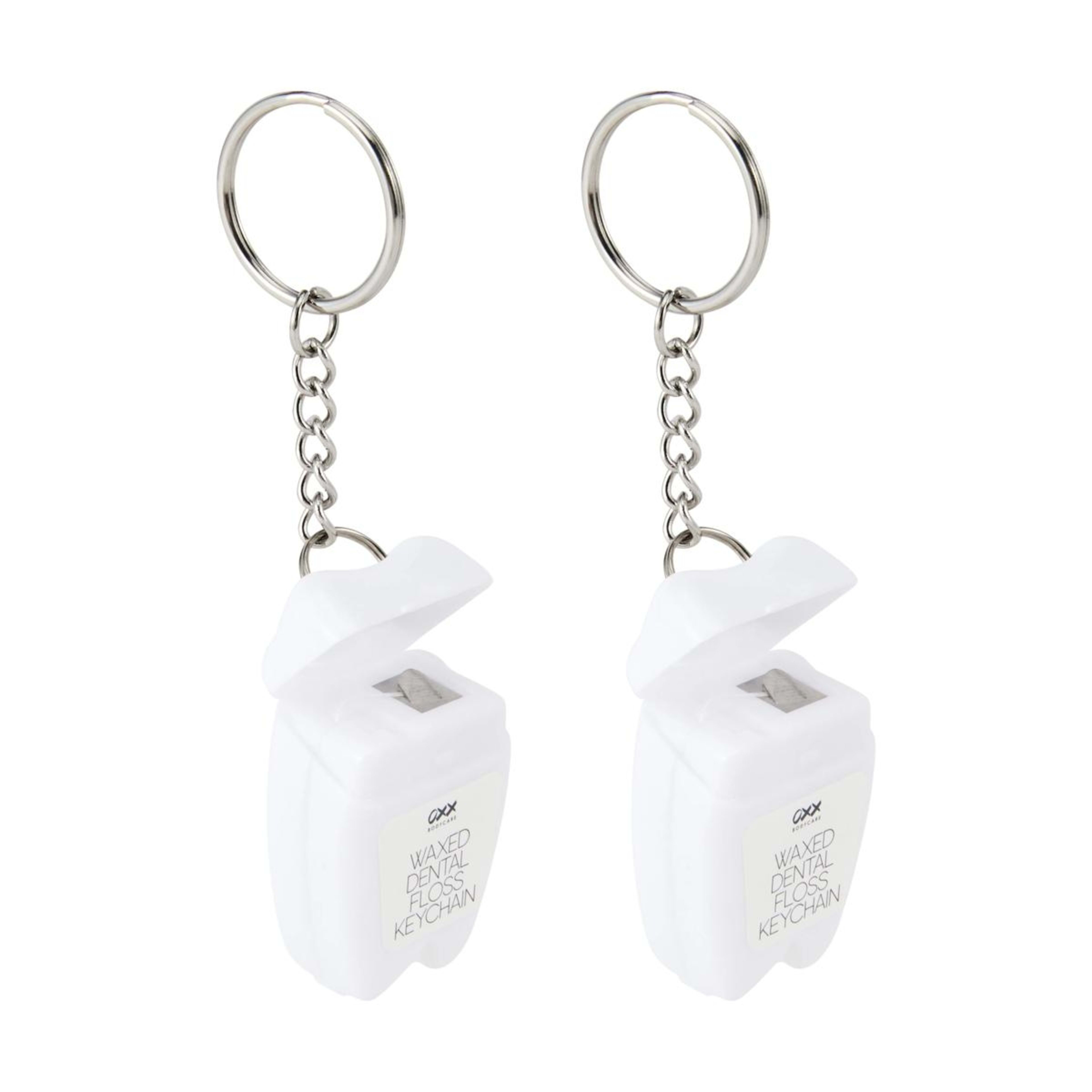 3 OXX Bodycare 2 Pack Waxed Dental Floss Keychains - Mint Flavoured, 3 of 5