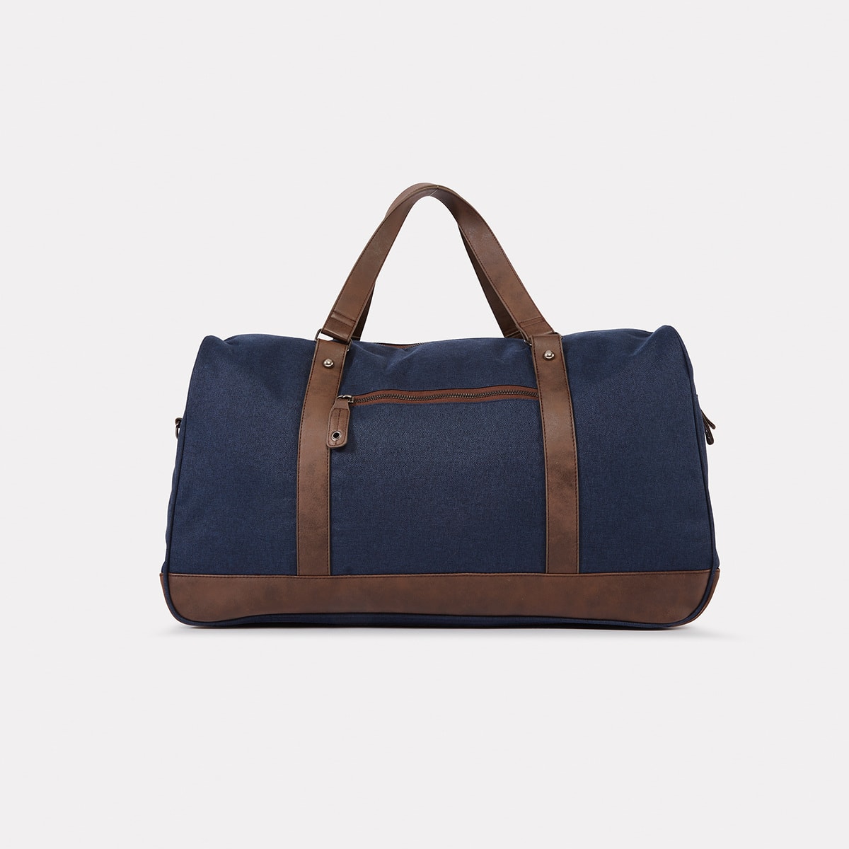 Fitzroy Duffle Navy Tan Kmart