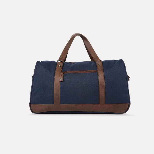Fitzroy Duffle Navy Tan Kmart