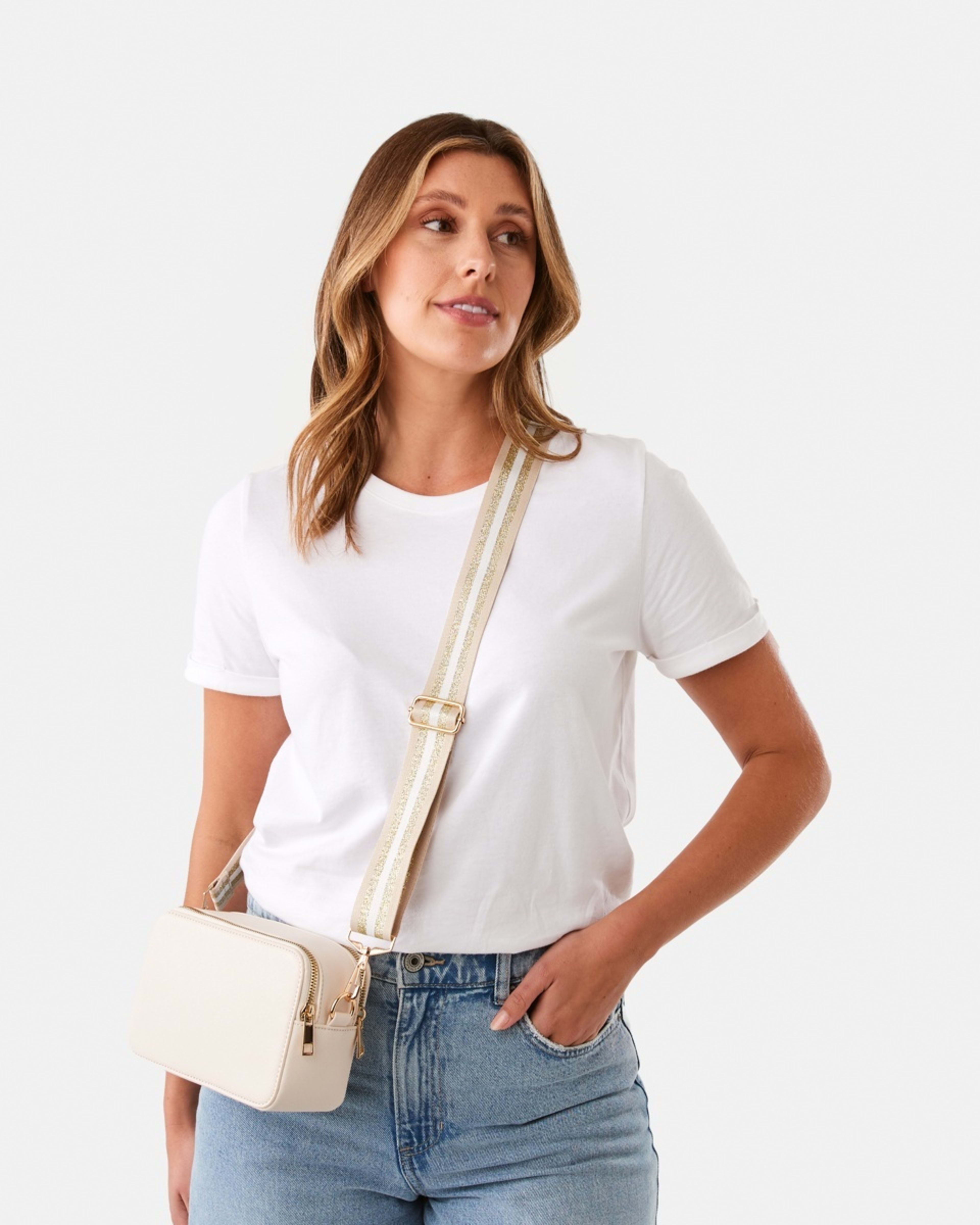 3 Bag Strap GLD STRIPE, 3 of 4