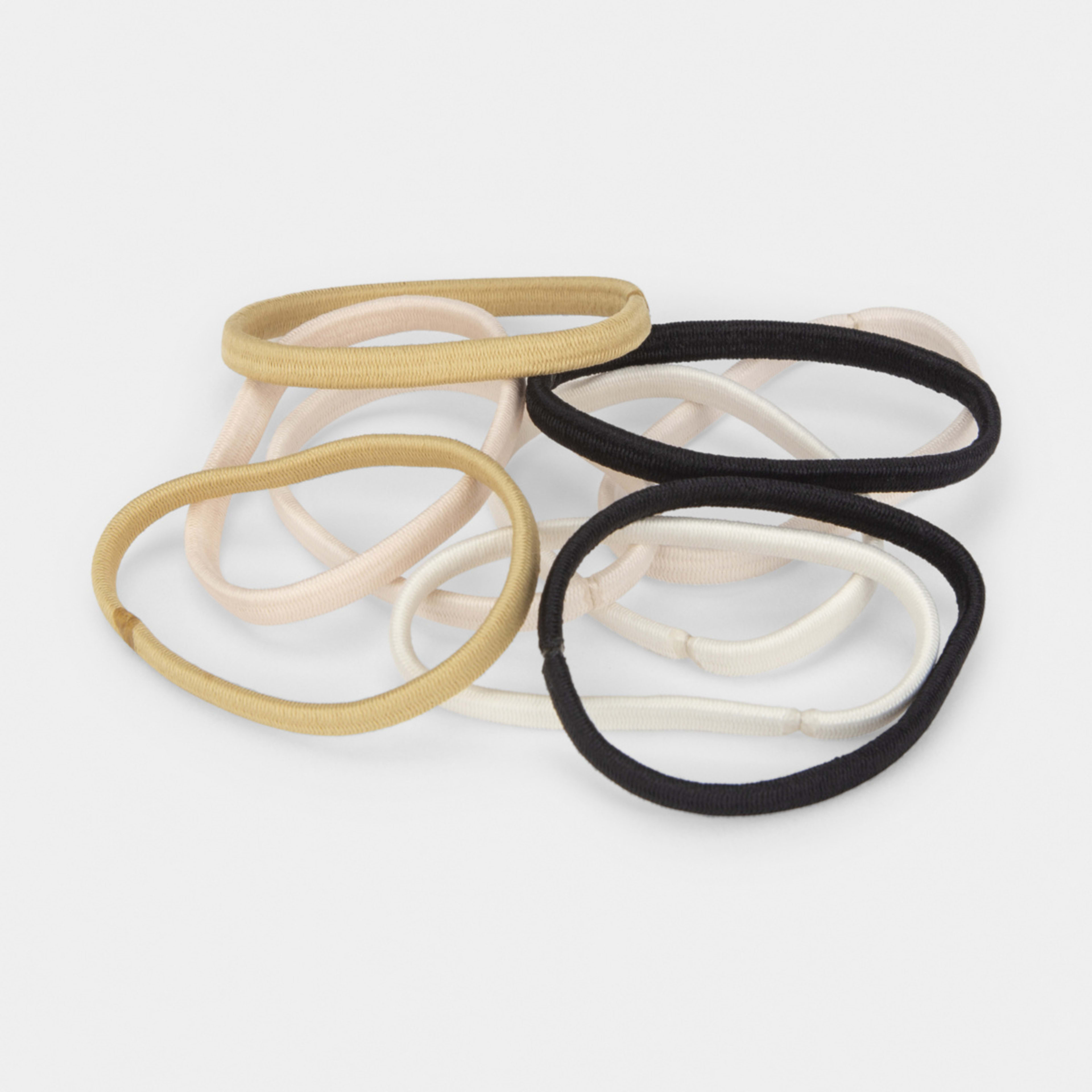 10 Pack Flat Hair Elastics Kmart